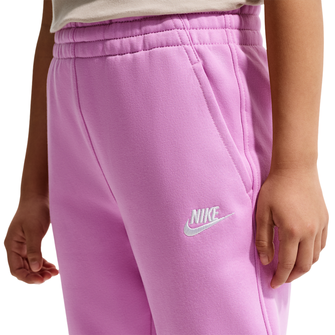 Nike NSW Club LBR Fleece Joggers Image 2 of 4. Tap to open photo gallery.