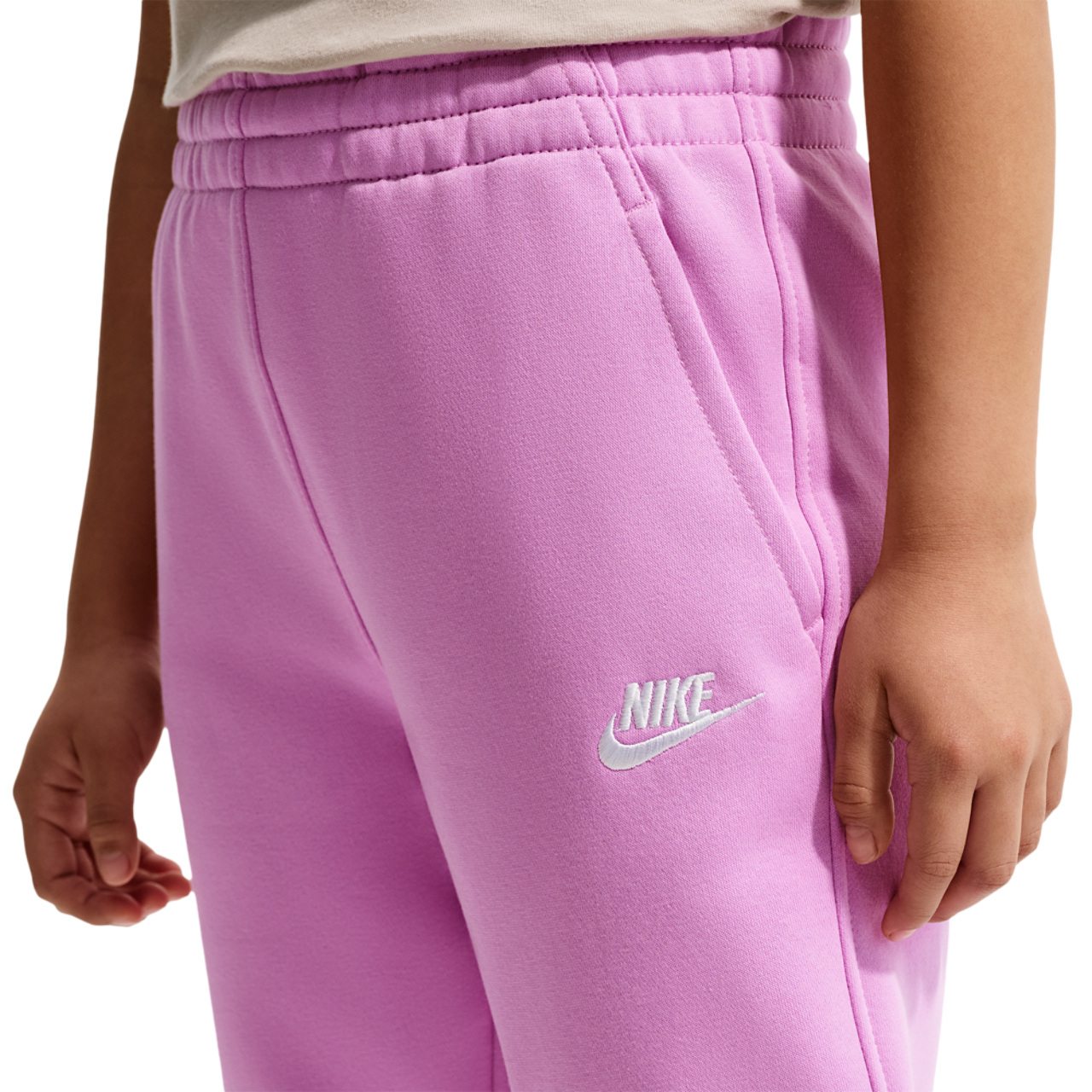 Nike NSW Club LBR Fleece Joggers Image 2 of 4. Tap to open photo gallery.