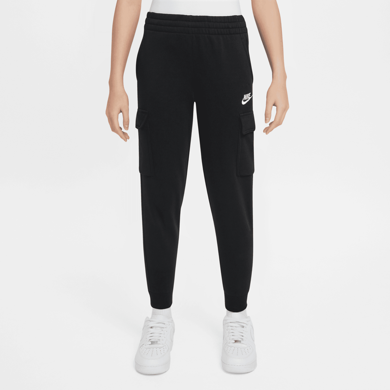 Nike NSW Club Fleece LBR Cargo Pants Image 1 of 3. Tap to open photo gallery.