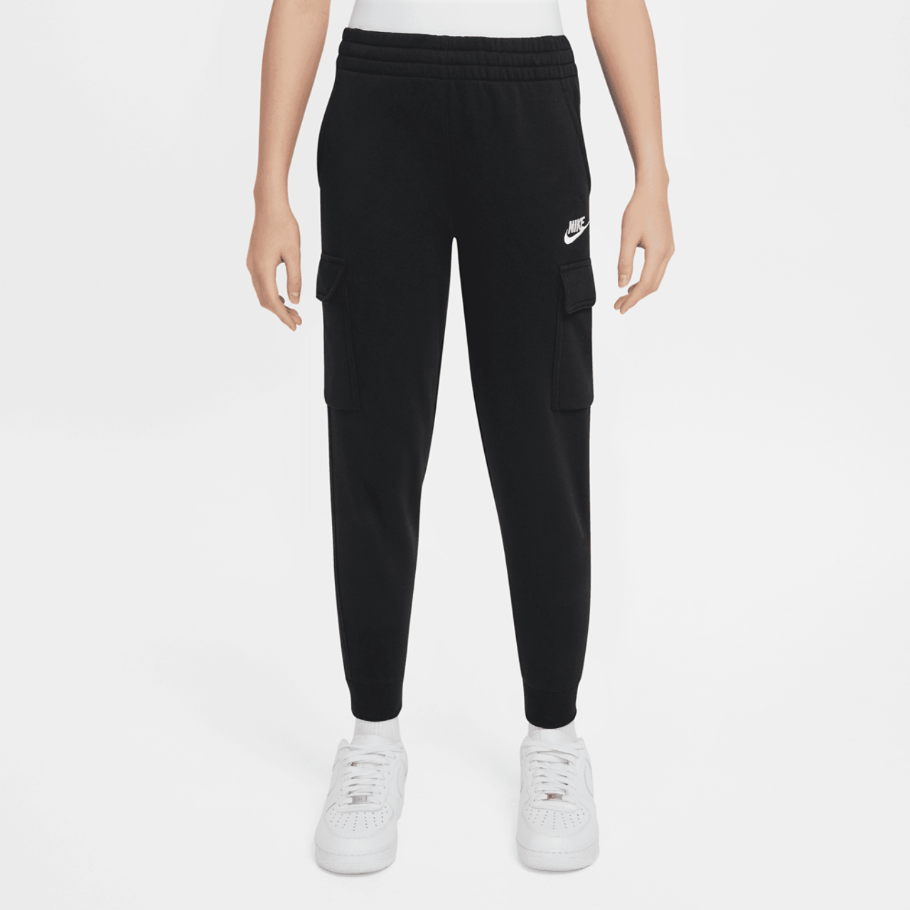 Nike NSW Club Fleece LBR Cargo Pants Image 1 of 3. Tap to open photo gallery.