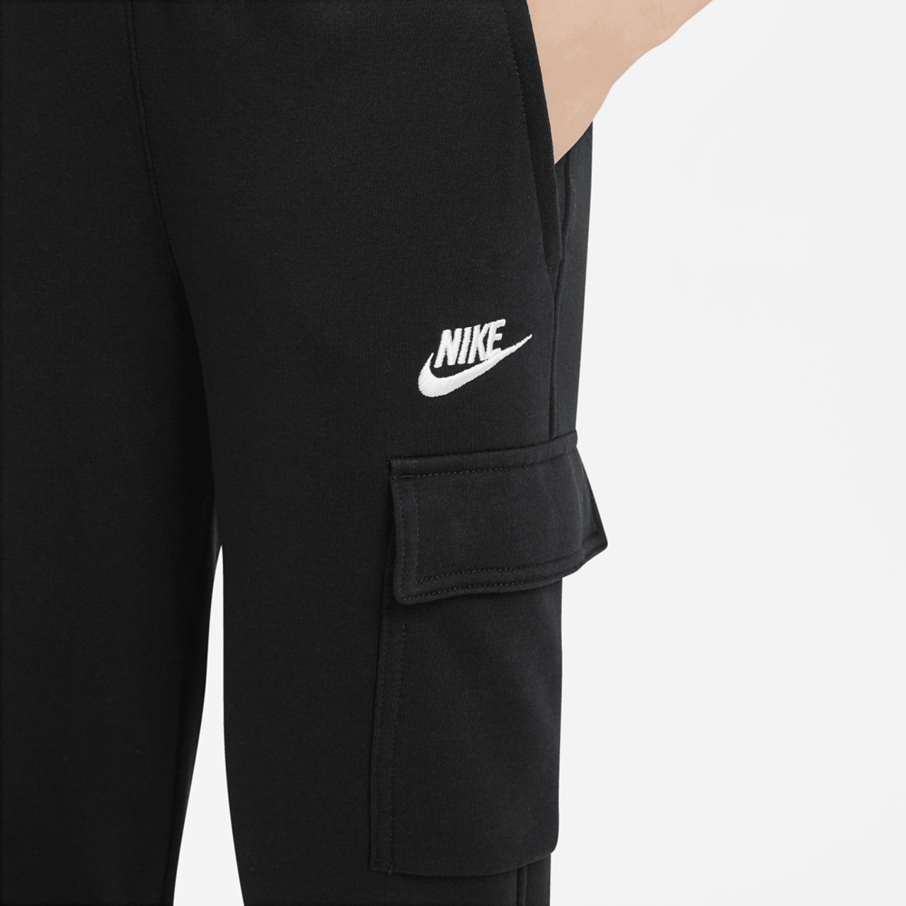 Nike NSW Club Fleece LBR Cargo Pants Image 3 of 3. Tap to open photo gallery.