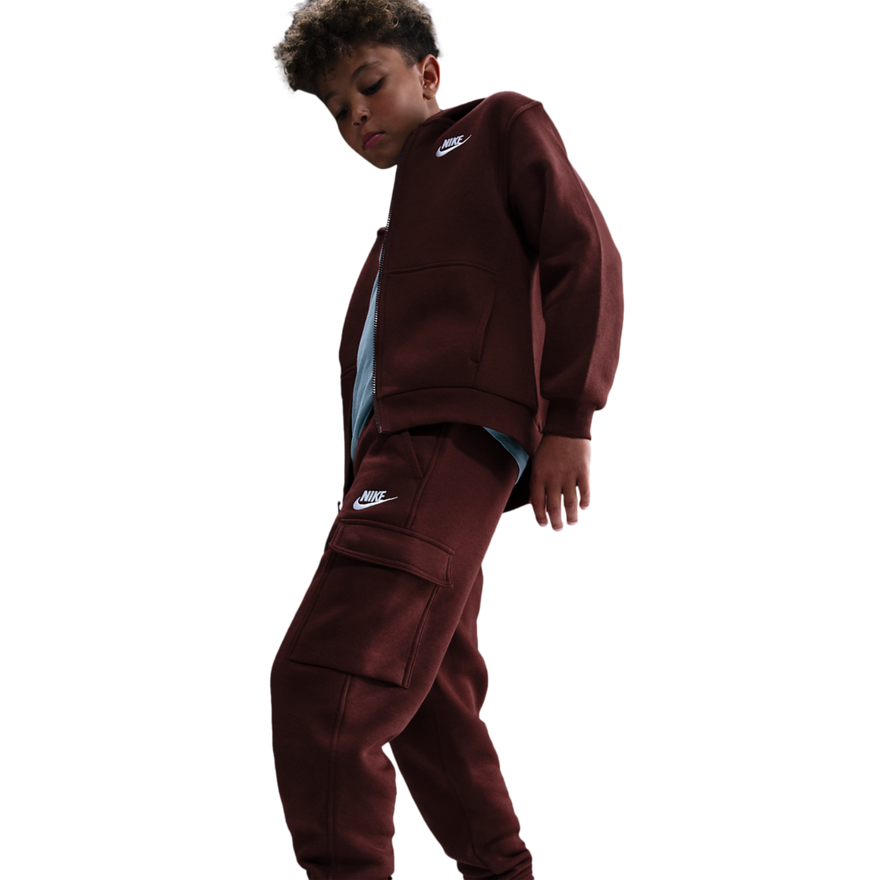 Nike NSW Club Fleece LBR Cargo Pants Image 2 of 3. Tap to open photo gallery.