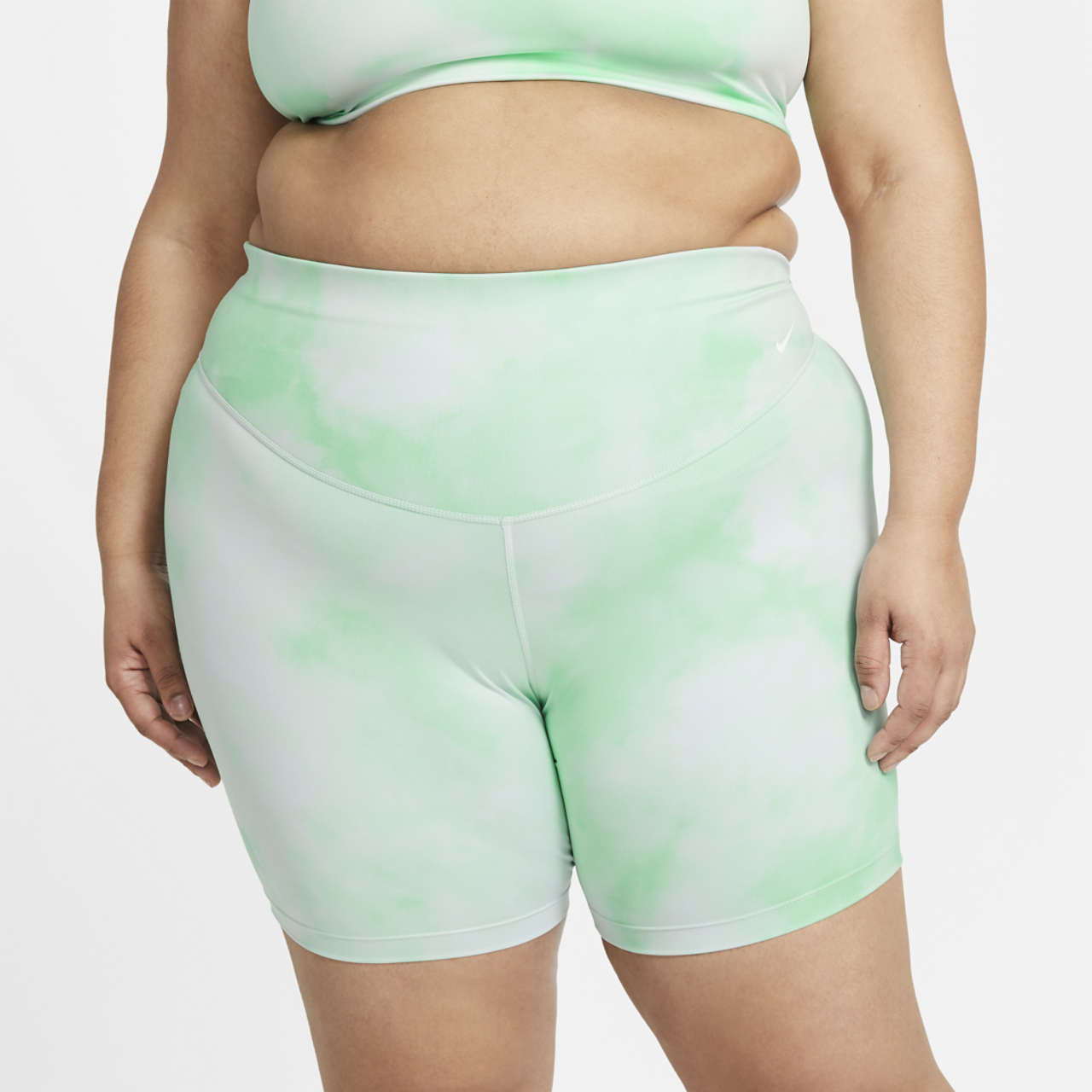 Nike Plus Size One 7" Iconclash Core Tights Image 1 of 4. Tap to open photo gallery.