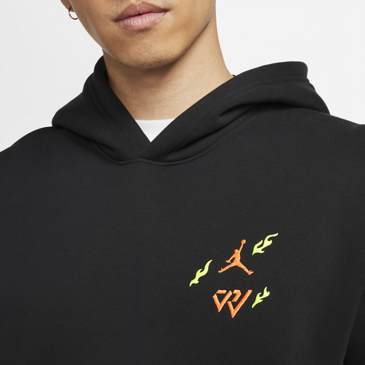Jordan Why Not Zer0 Fleece Pullover Hoodie Image 3 of 5. Tap to open photo gallery.