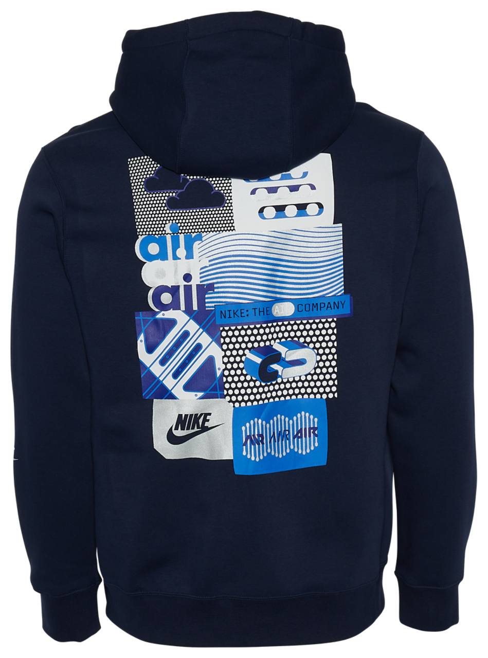 Nike Navy Pack Air Comp Hoodie Image 2 of 3. Tap to open photo gallery.