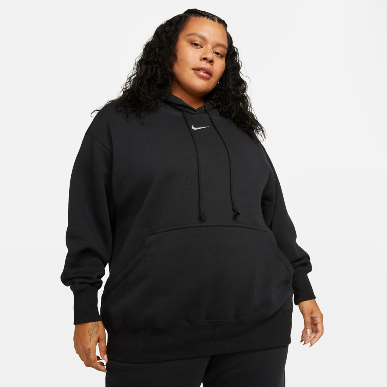 Nike Plus Size Style Fleece Pullover Hoodie Image 1 of 2. Tap to open photo gallery.