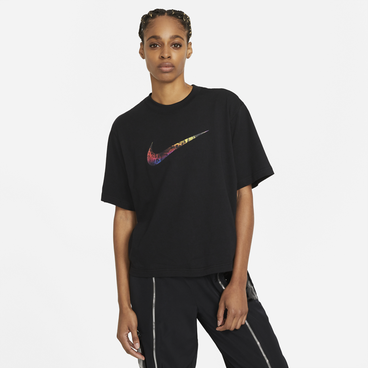 Nike NSW Boxy T-Shirt Image 1 of 3. Tap to open photo gallery.
