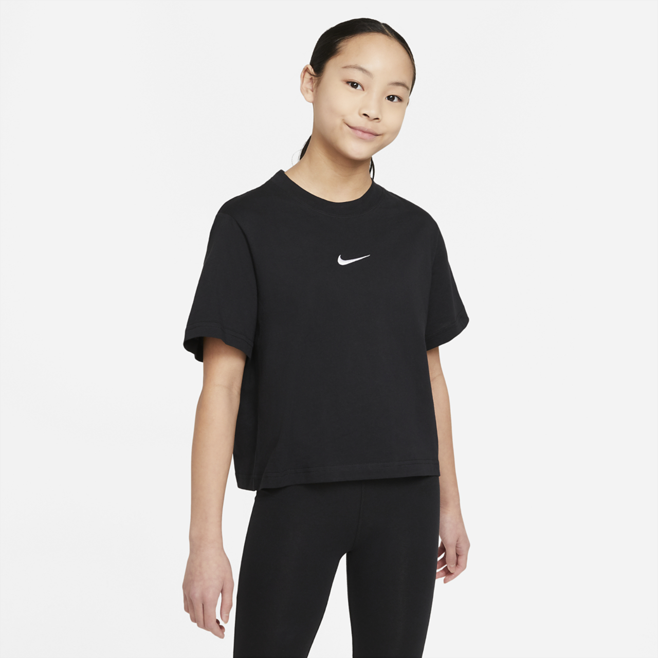 Nike Essential Boxy T-Shirt Image 1 of 3. Tap to open photo gallery.