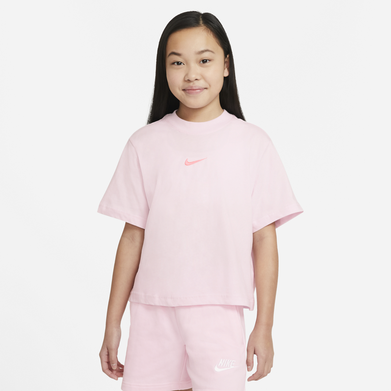 Nike Essential Boxy T-Shirt Image 1 of 3. Tap to open photo gallery.