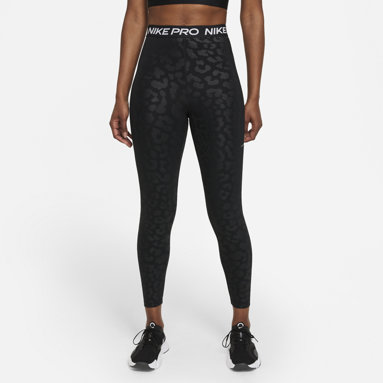 Nike Pro Dri-FIT HR All Over Print 7/8 Tight Image 1 of 4. Tap to open photo gallery.