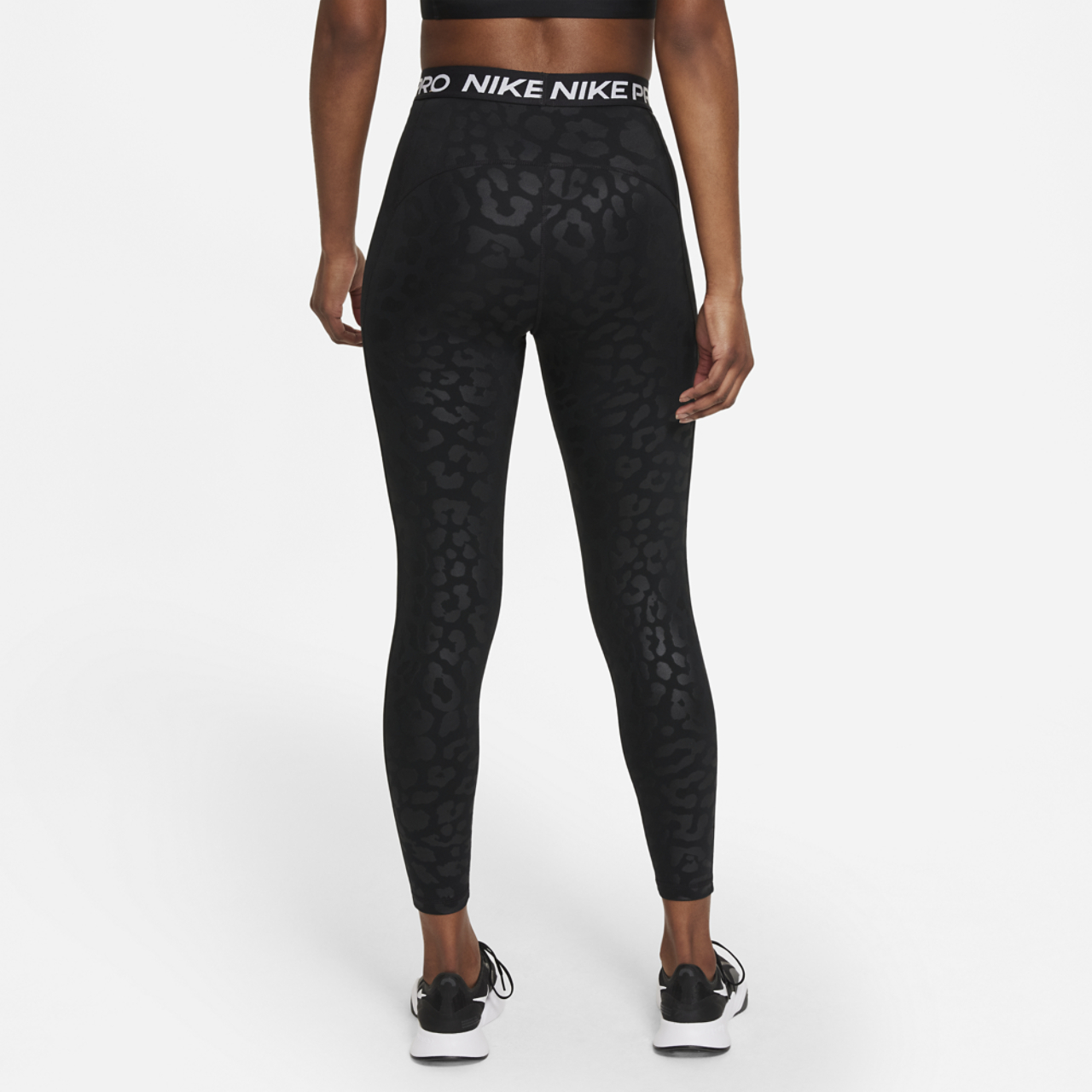 Nike Pro Dri-FIT HR All Over Print 7/8 Tight Image 2 of 4. Tap to open photo gallery.