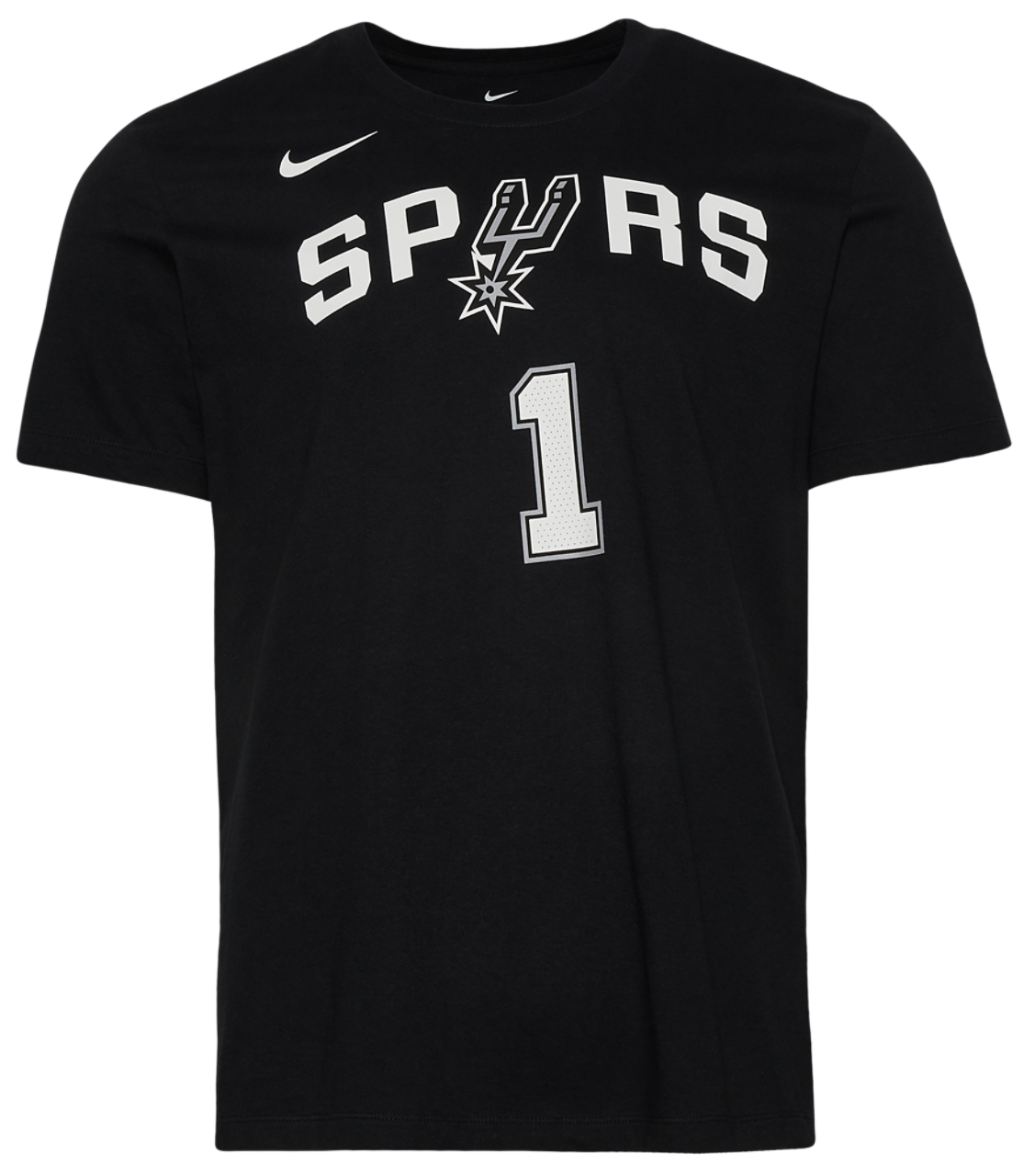 Nike Spurs Essential Name & Number T-Shirt Image 1 of 2. Tap to open photo gallery.