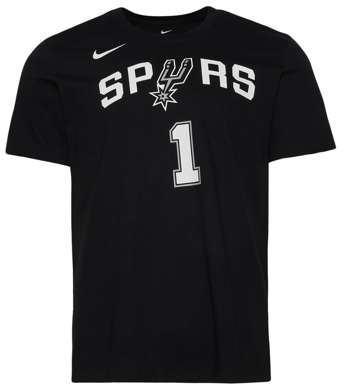 Nike Spurs Essential Name & Number T-Shirt Image 1 of 2. Tap to open photo gallery.