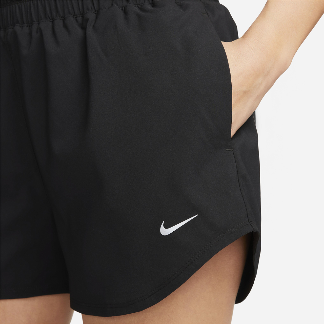 Nike One Ultra High Rise 3" DF Short Image 3 of 3. Tap to open photo gallery.