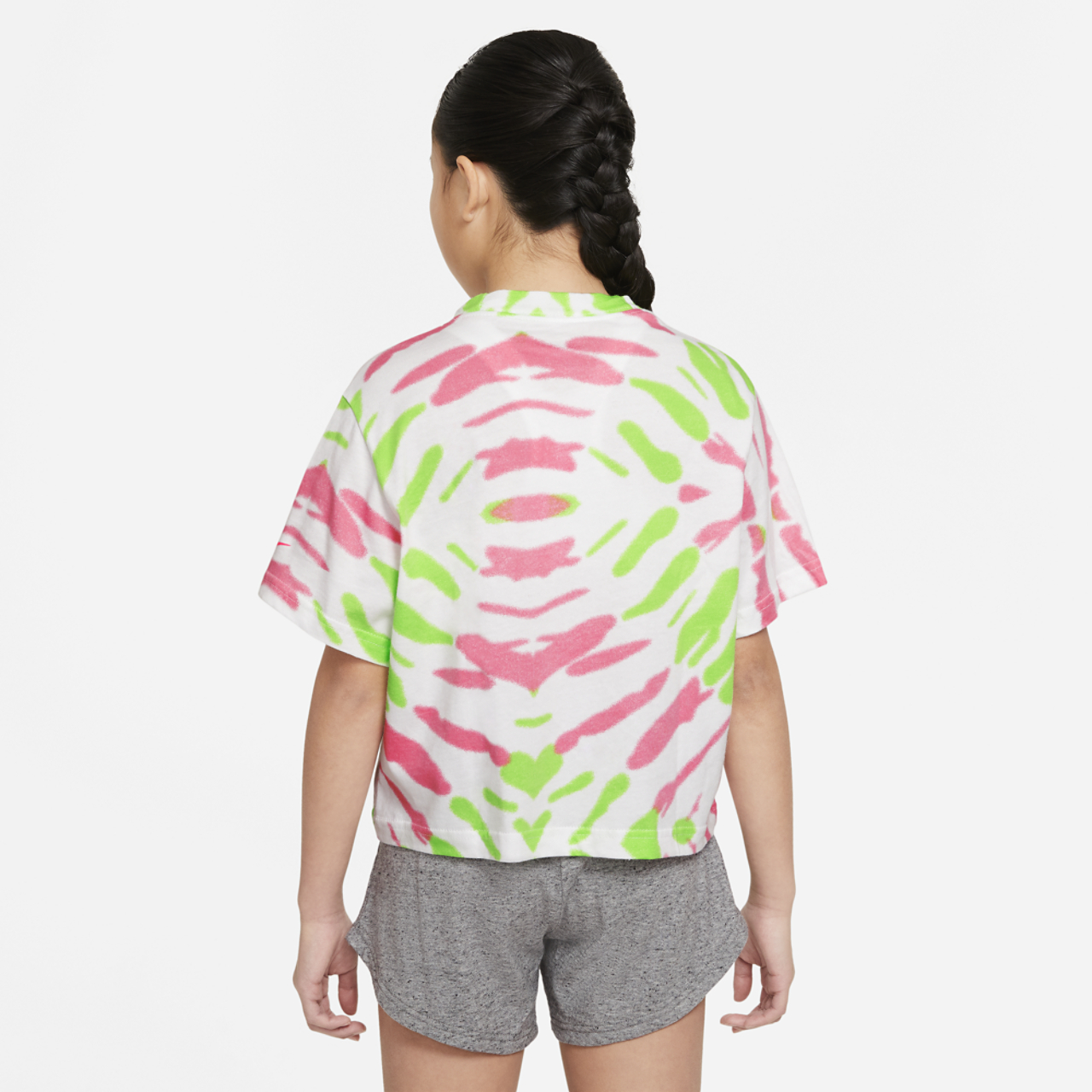 Nike Boxy Tie-Dye T-Shirt Image 2 of 4. Tap to open photo gallery.