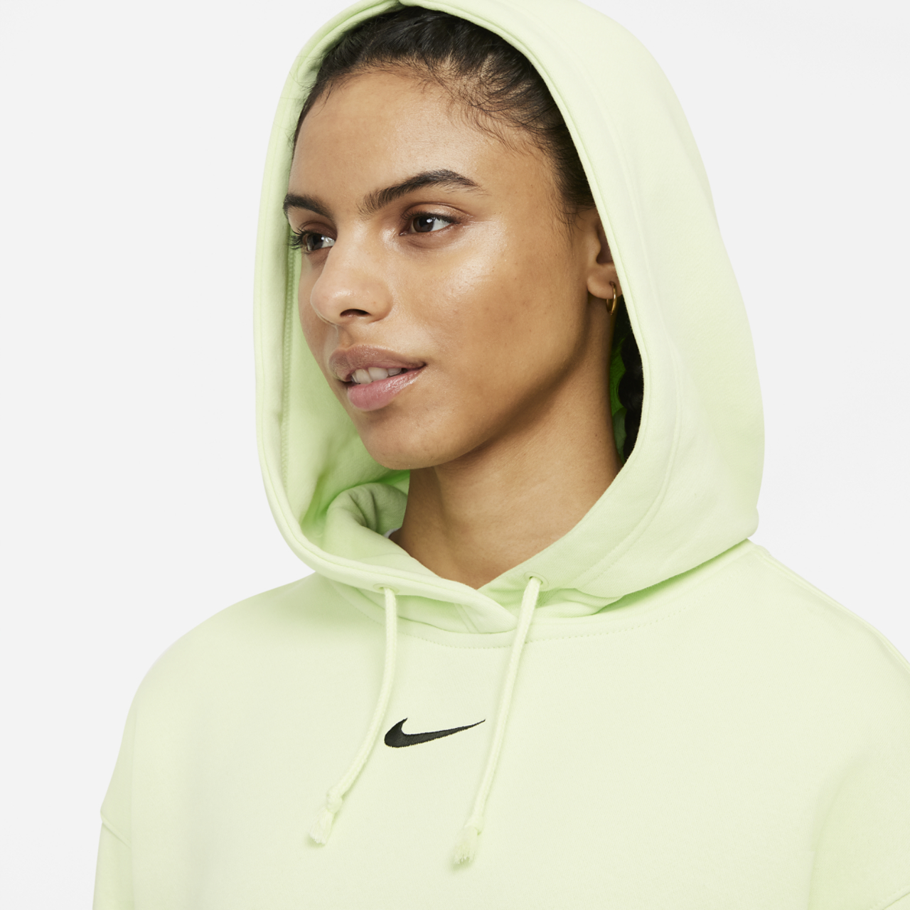 Nike NSW Plus Essential Fleece Hoodie Image 3 of 3. Tap to open photo gallery.