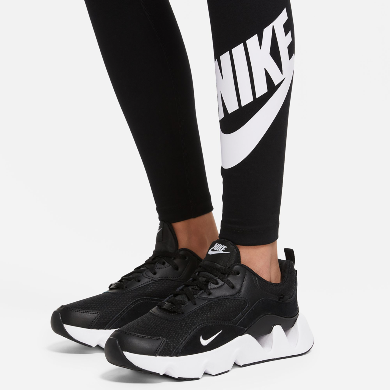 Nike NSW Classic Graphic HR Futura Tights Image 3 of 3. Tap to open photo gallery.