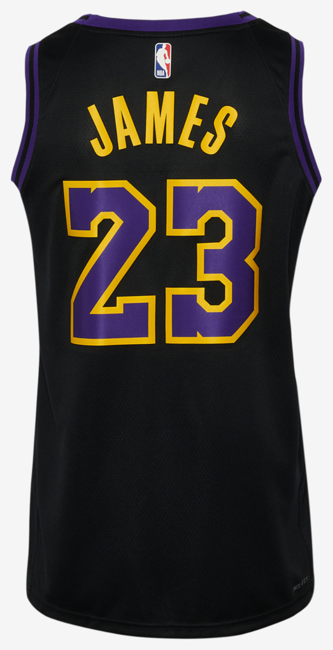 Nike Lakers MNK Dri-FIT Swingman City Edition Jersey Image 1 of 3. Tap to open photo gallery.
