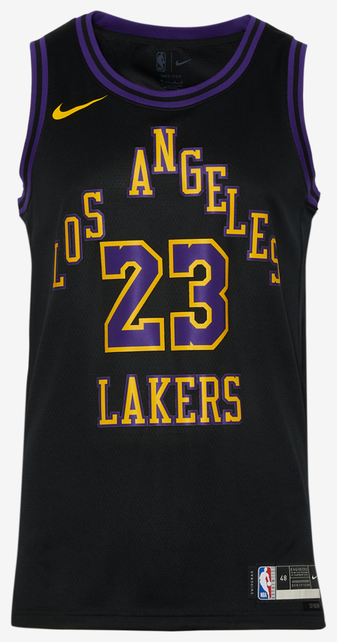 Nike Lakers MNK Dri-FIT Swingman City Edition Jersey Image 3 of 3. Tap to open photo gallery.