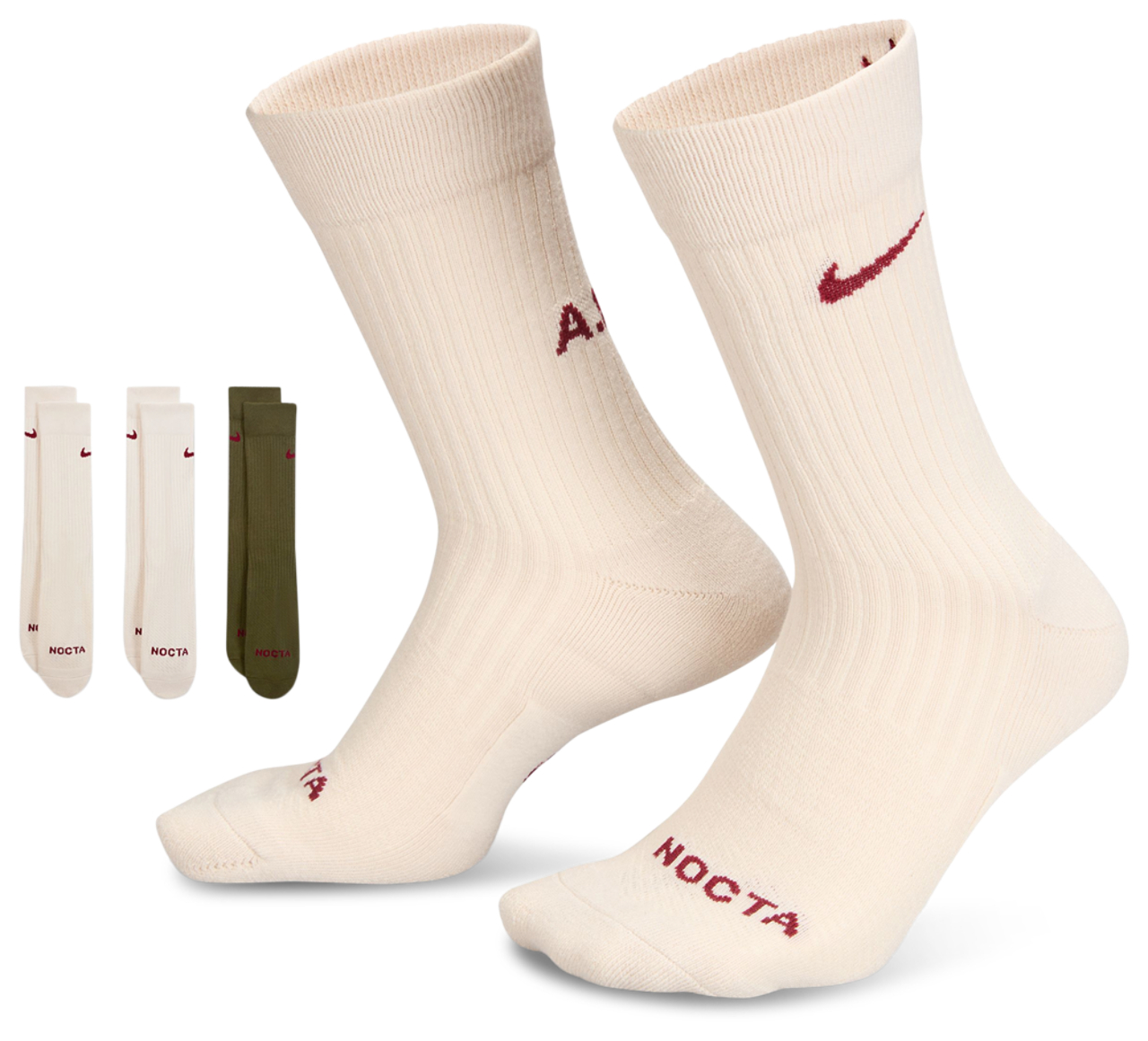 Nike Sneaker Sox Nocta Crew Socks 3Pack - Adult | Foot Locker