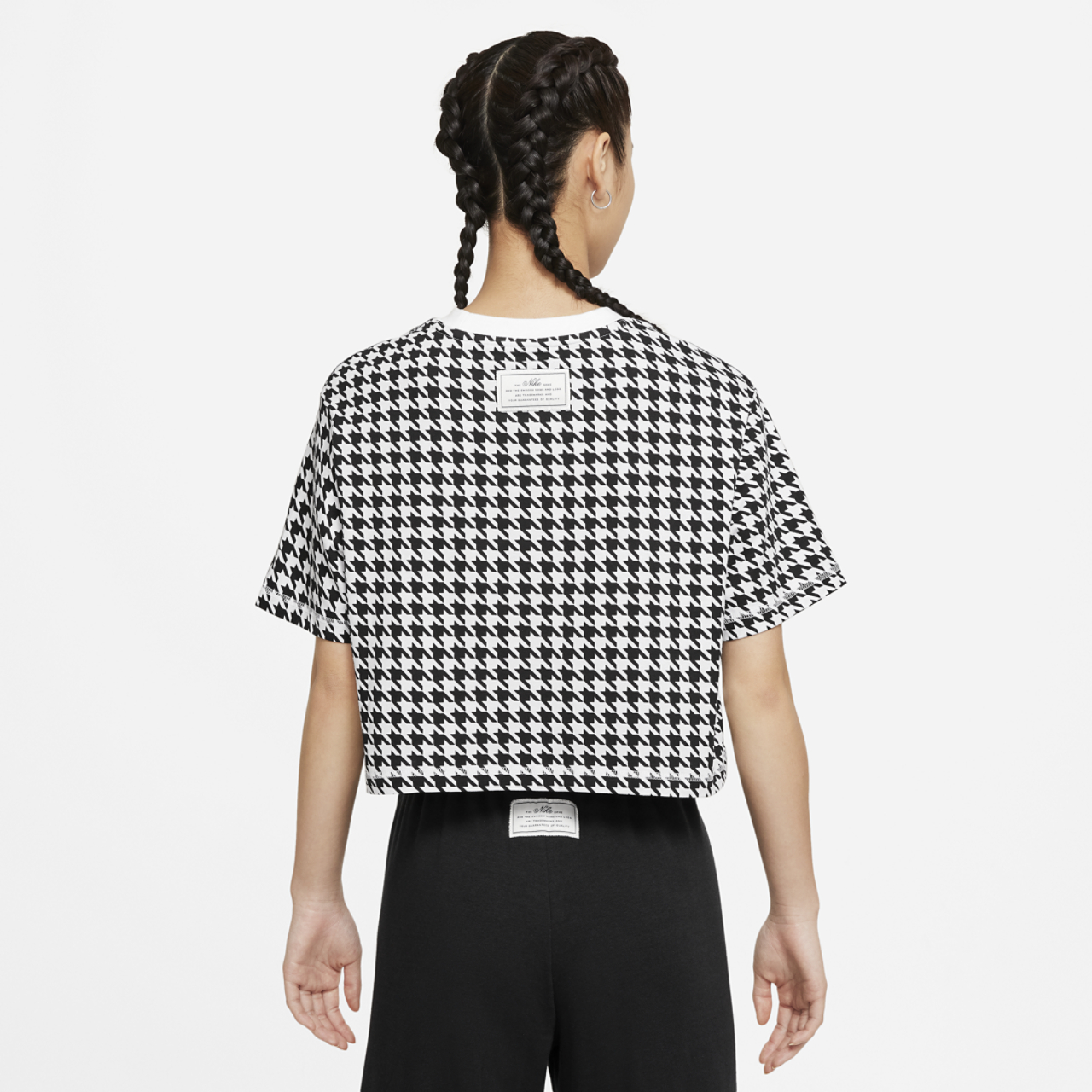 Nike Icon Clash Crop T-Shirt Image 2 of 3. Tap to open photo gallery.