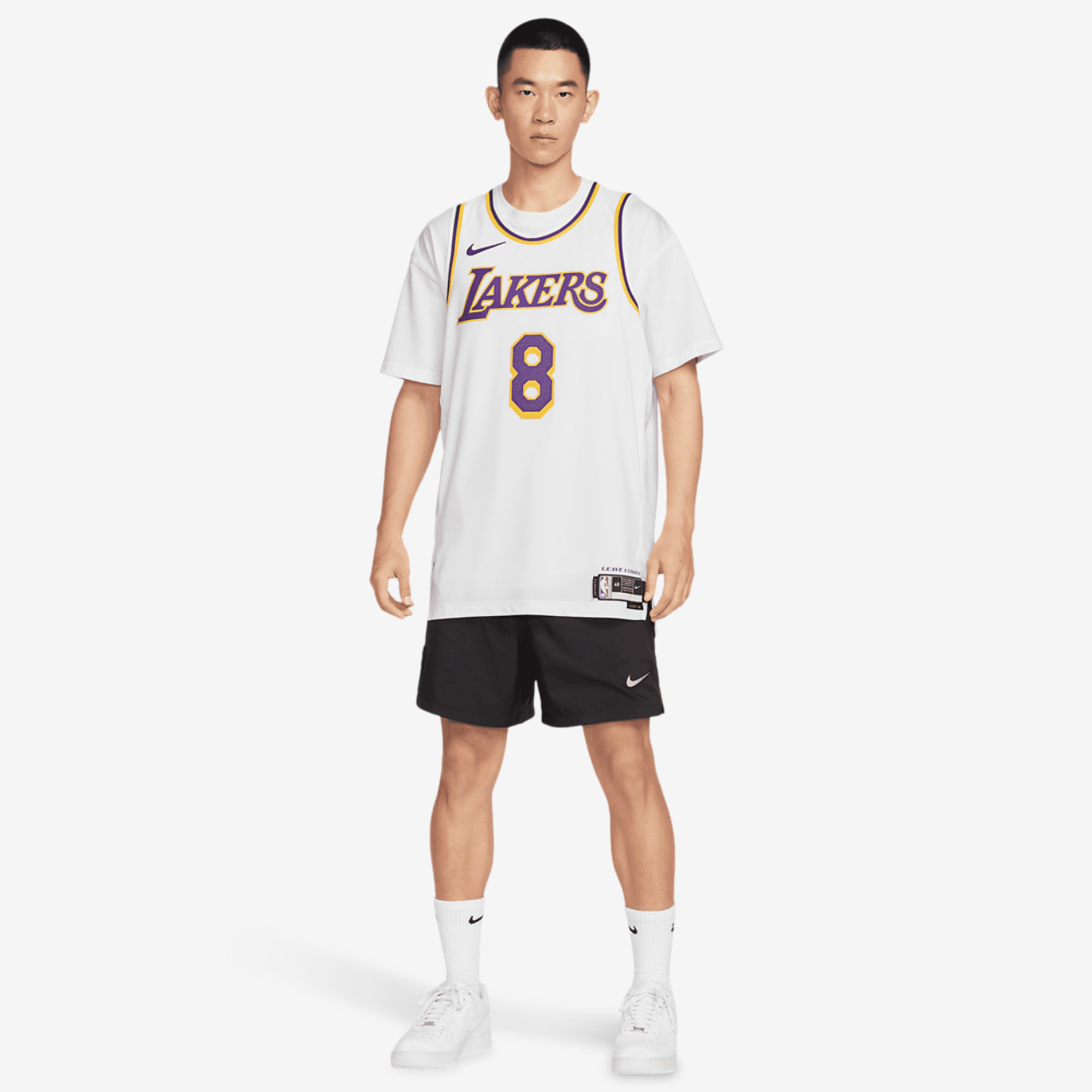 Nike Lakers Association Edition Jeresey Image 8 of 10. Tap to open photo gallery.