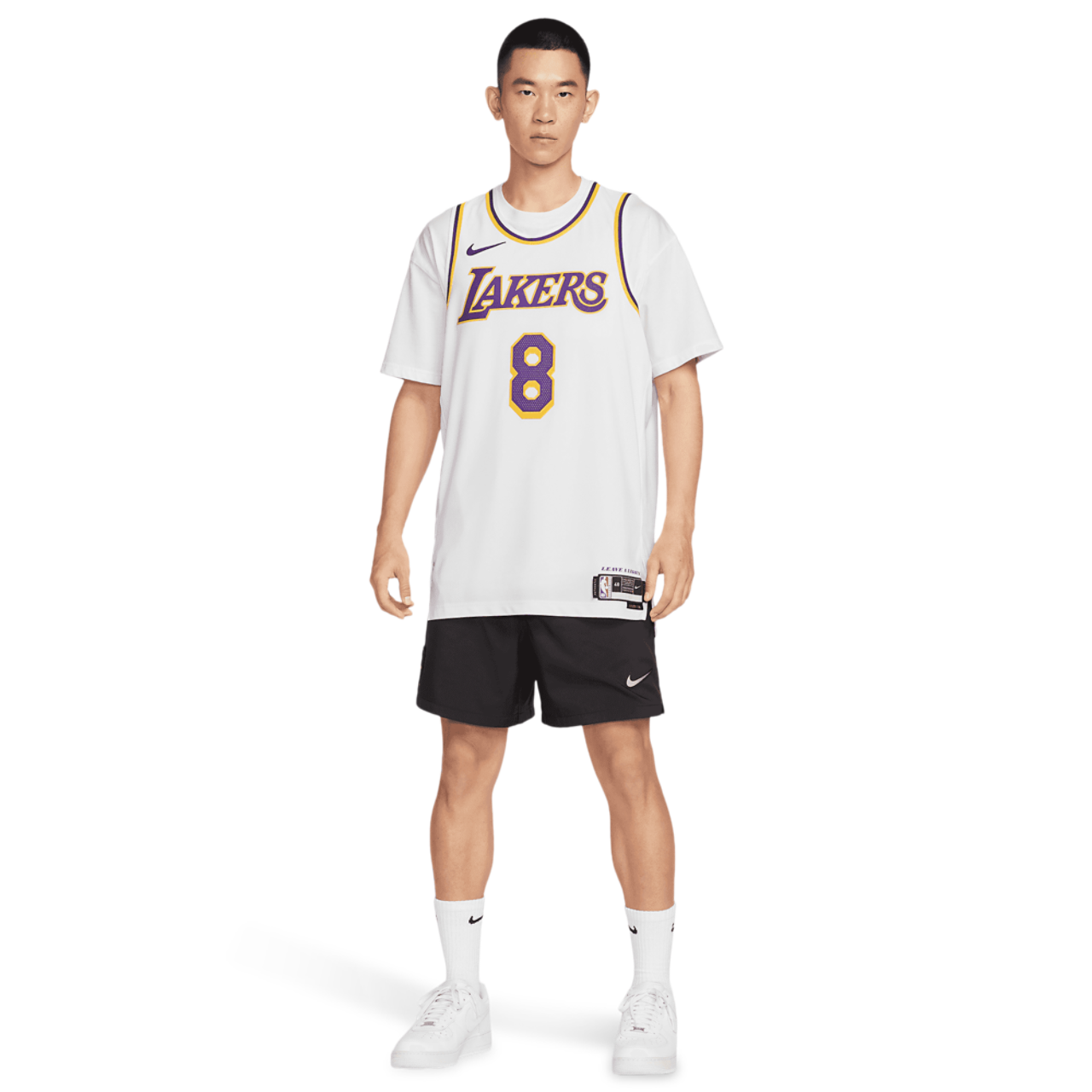 Nike Lakers Association Edition Jeresey Image 8 of 10. Tap to open photo gallery.