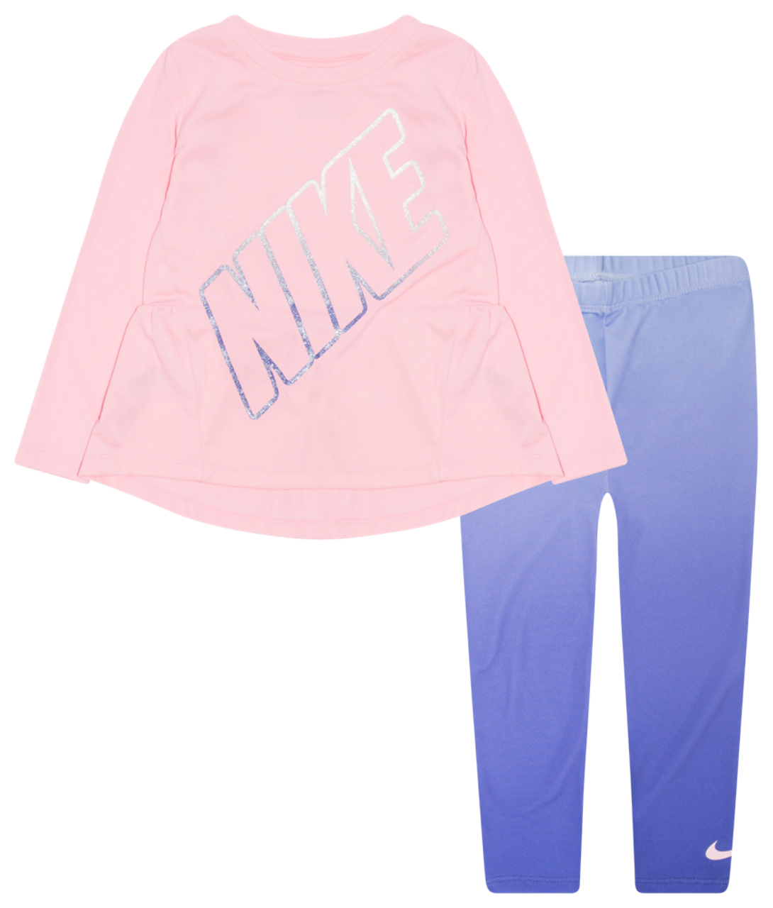 Nike Long Sleeve Tunic and Ombre Legging Set Image 1 of 2. Tap to open photo gallery.