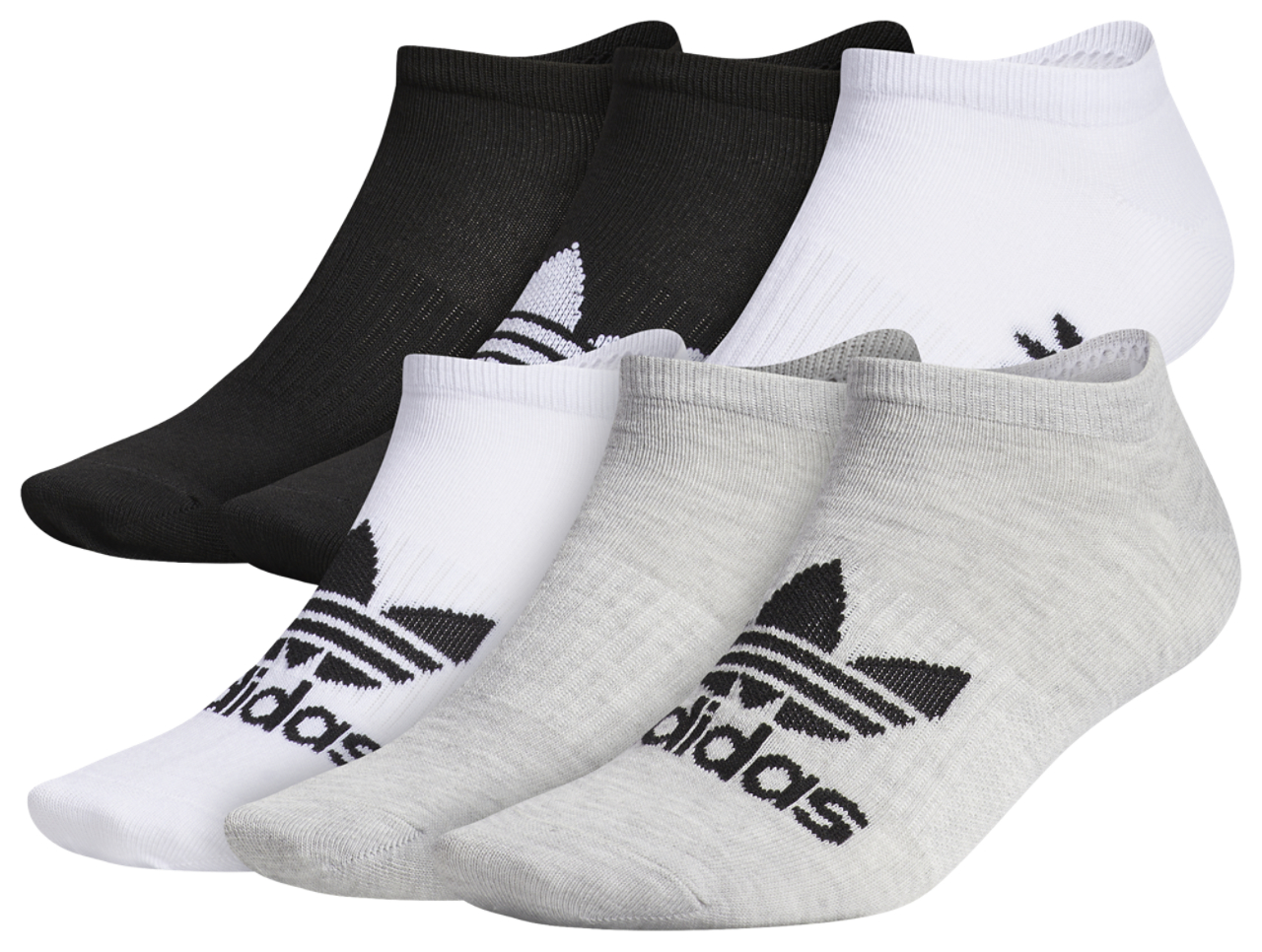 adidas Originals 6 Pack No Show Socks Image 1 of 5. Tap to open photo gallery.