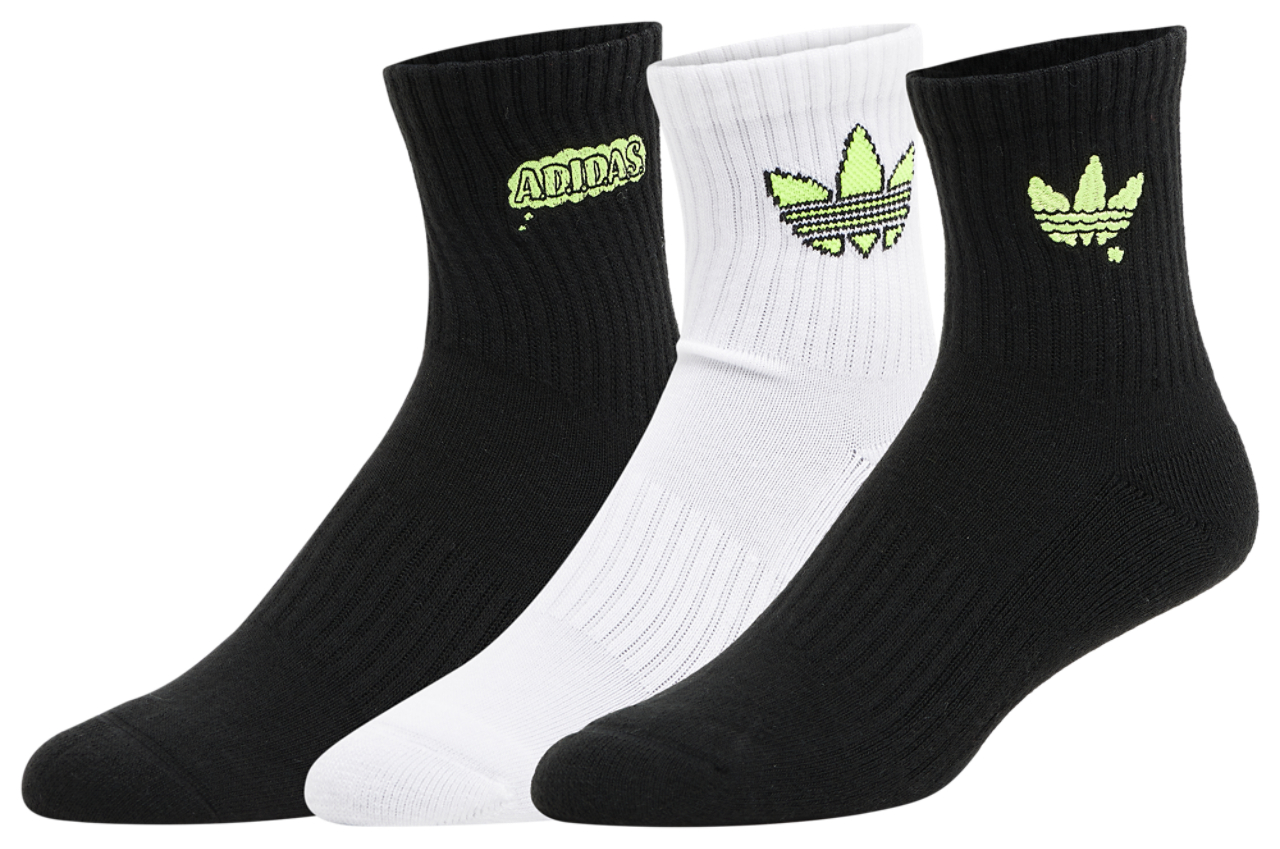 adidas A.D.I.D.A.S. 3 Pack Quarter Socks Image 1 of 4. Tap to open photo gallery.