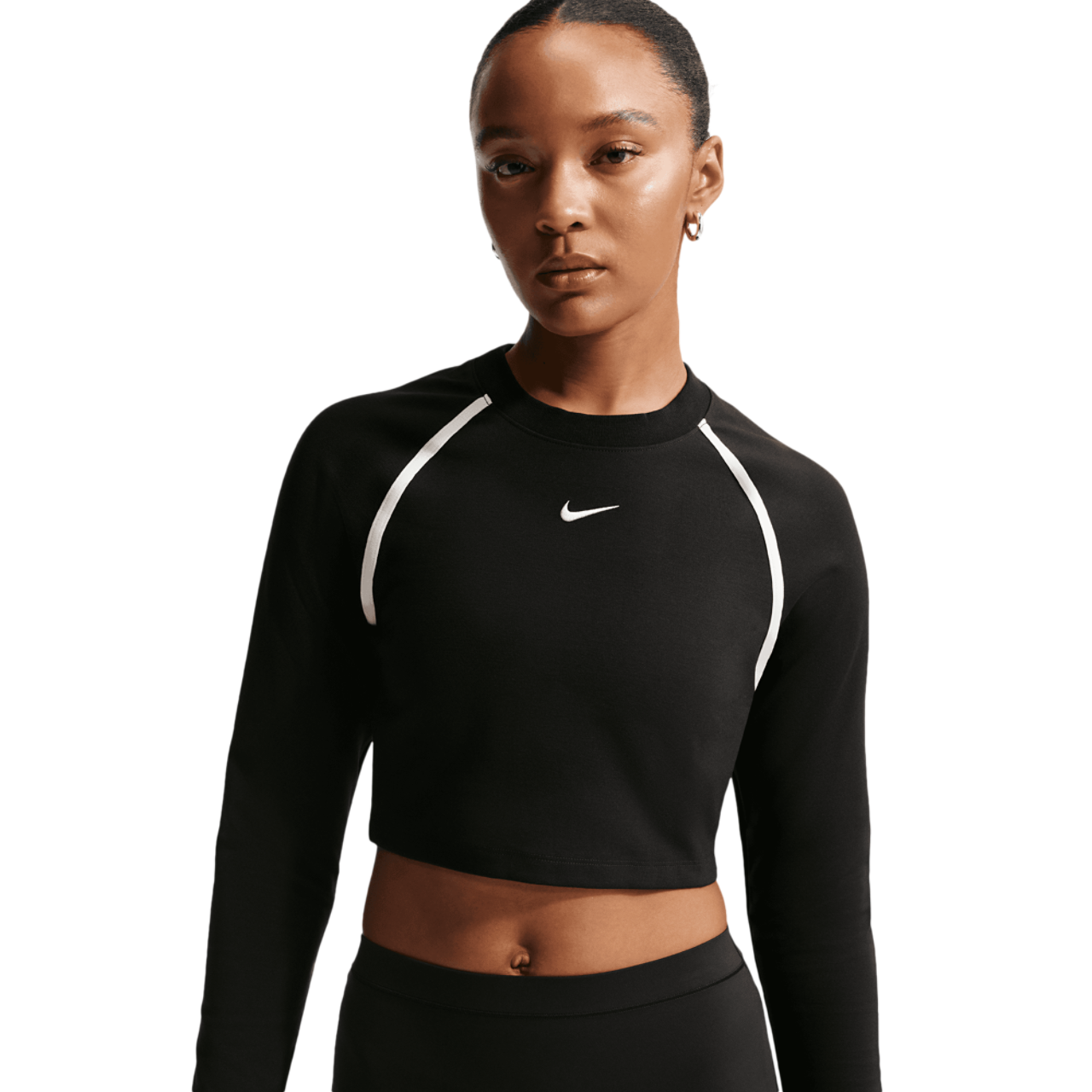 Nike NSW Street Long Sleeve Body Bold Crop Image 1 of 5. Tap to open photo gallery.