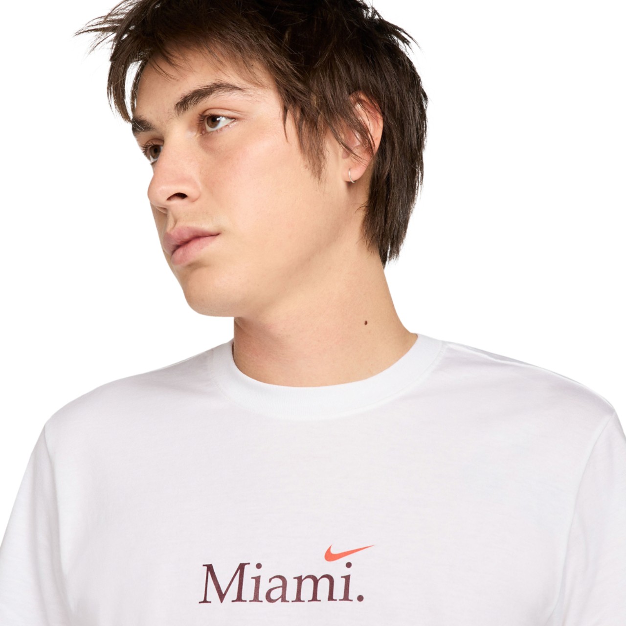 Nike Miami Short Sleeve Crew T-Shirt Image 4 of 4. Tap to open photo gallery.