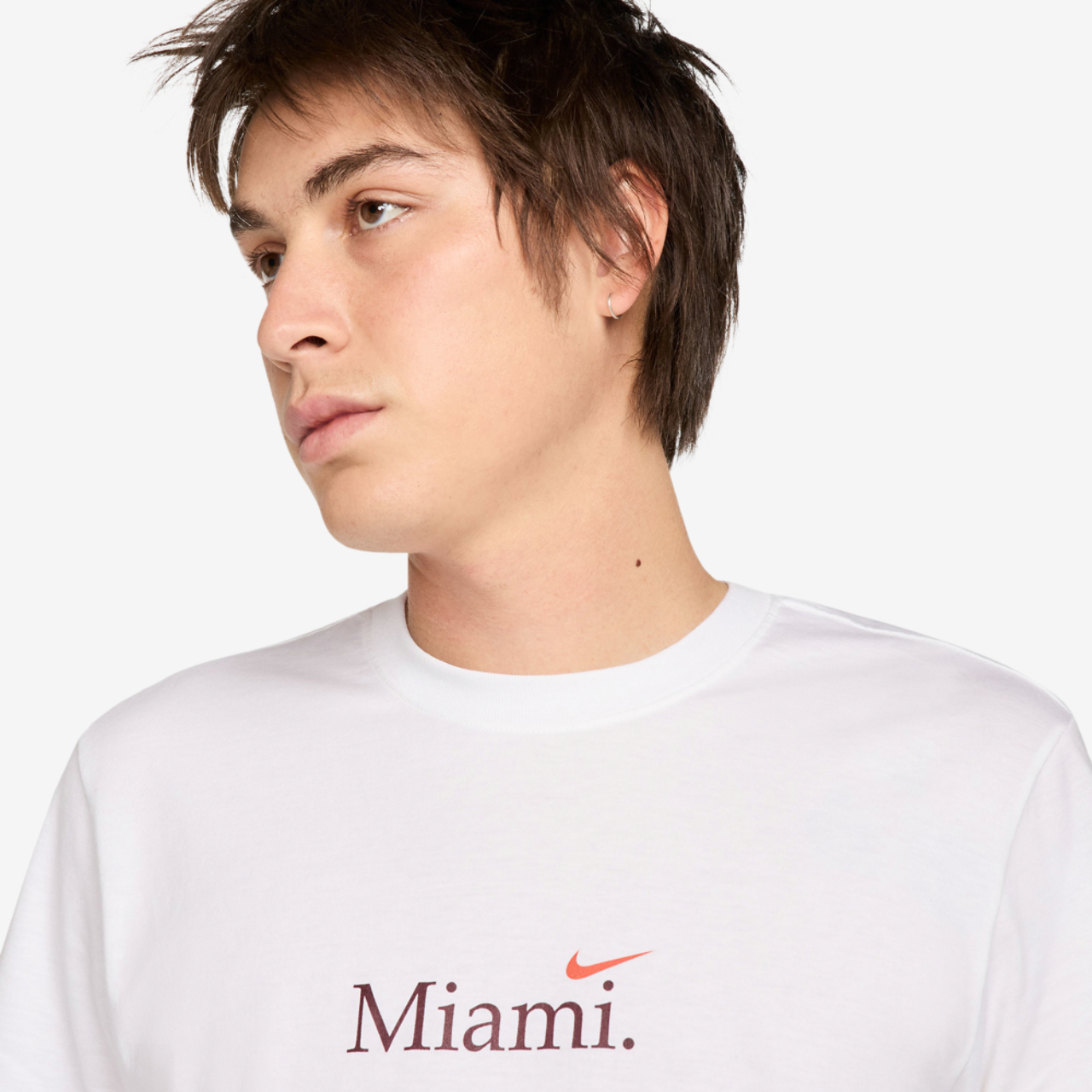 Nike Miami Short Sleeve Crew T-Shirt Image 4 of 4. Tap to open photo gallery.