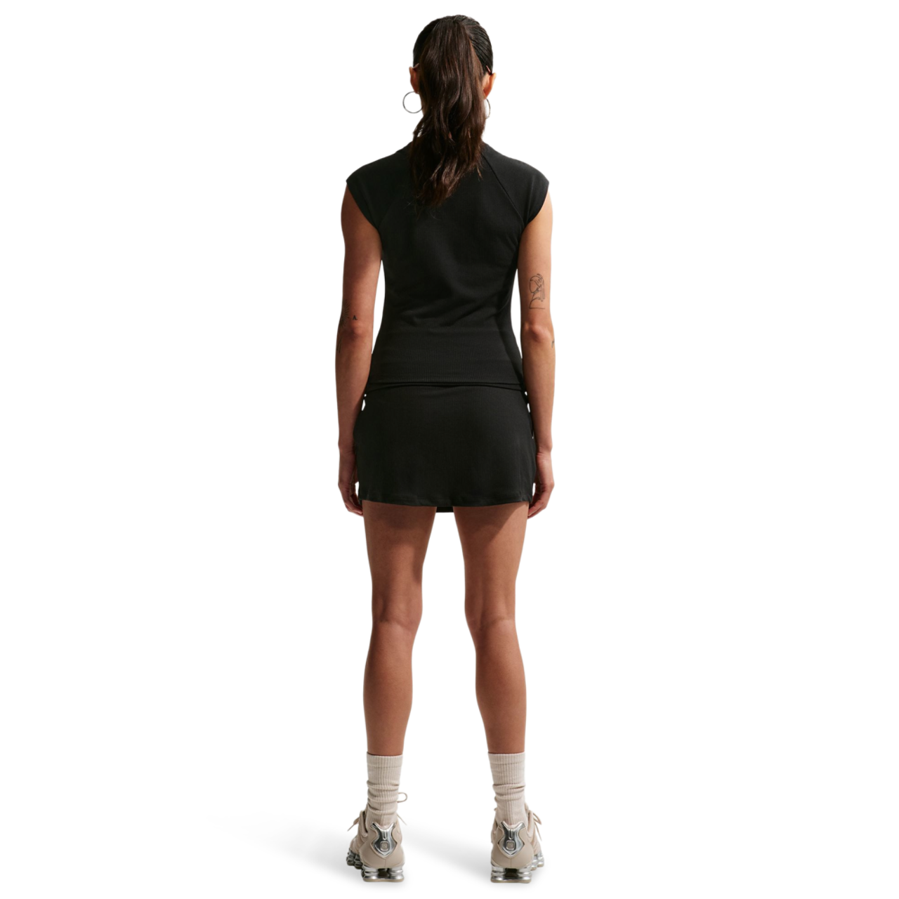 Nike NSW Chill Knit Rib Skirt Image 4 of 4. Tap to open photo gallery.