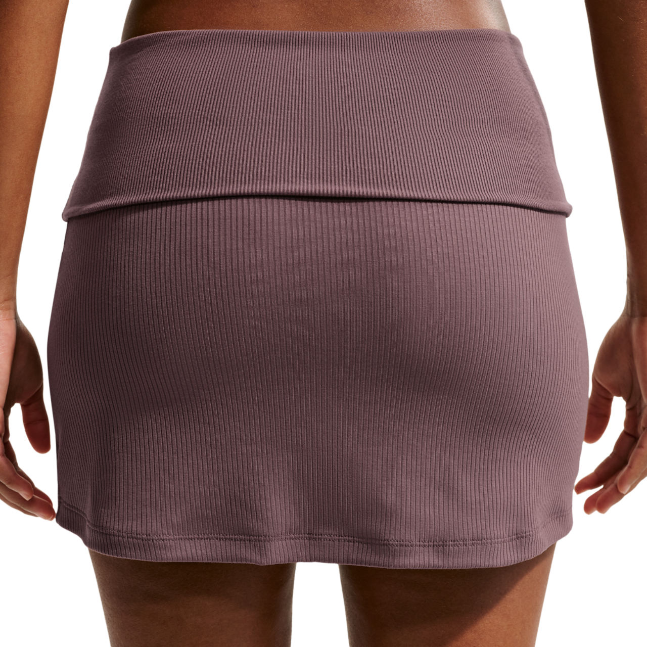 Nike NSW Chill Knit Rib Skirt Image 2 of 7. Tap to open photo gallery.