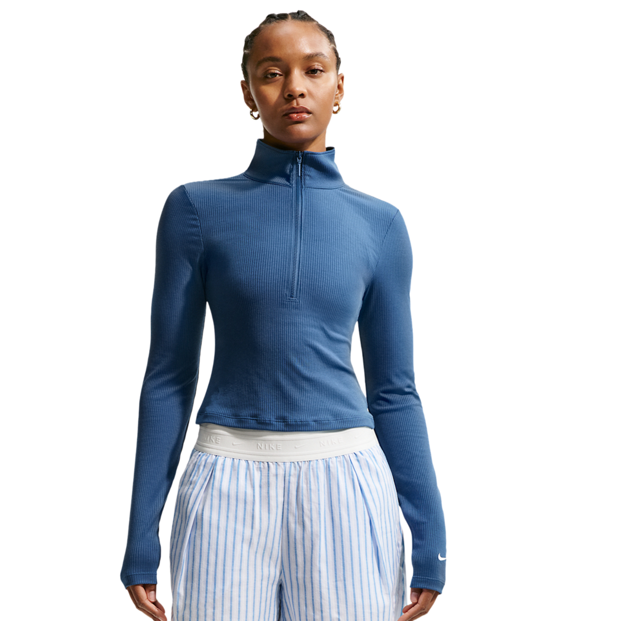 ナイキルナガト Nike NSW Chill Knit Rib Quarter-Zip LS Top - Women's | Foot Locker