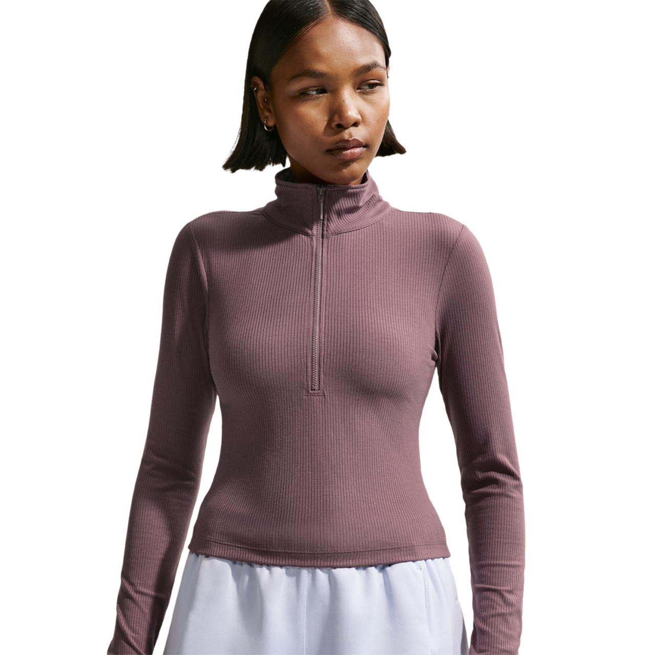 Nike NSW Chill Knit Rib Quarter-Zip LS Top - Women's | Foot Locker
