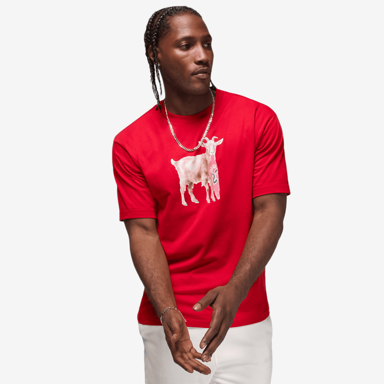 Jordan NC GOAT Short Sleeve Crew Image 1 of 6. Tap to open photo gallery.