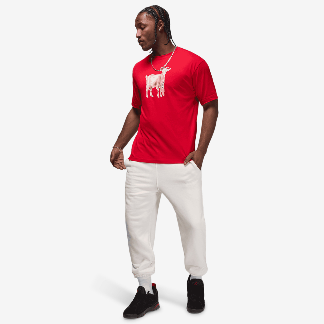 Jordan NC GOAT Short Sleeve Crew Image 6 of 6. Tap to open photo gallery.