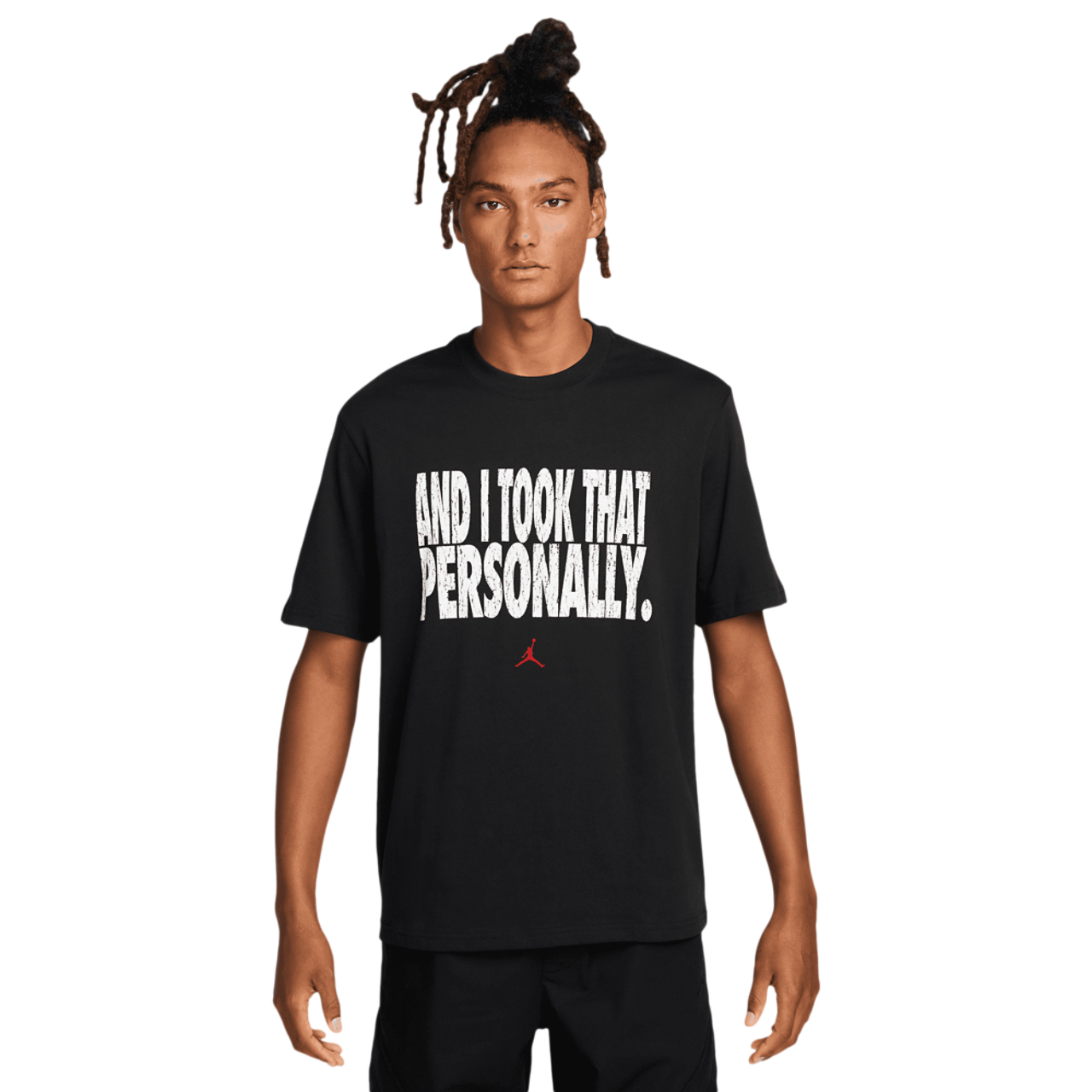 Jordan Dri-FIT Sport Graphic Short Sleeve Crew Image 1 of 3. Tap to open photo gallery.