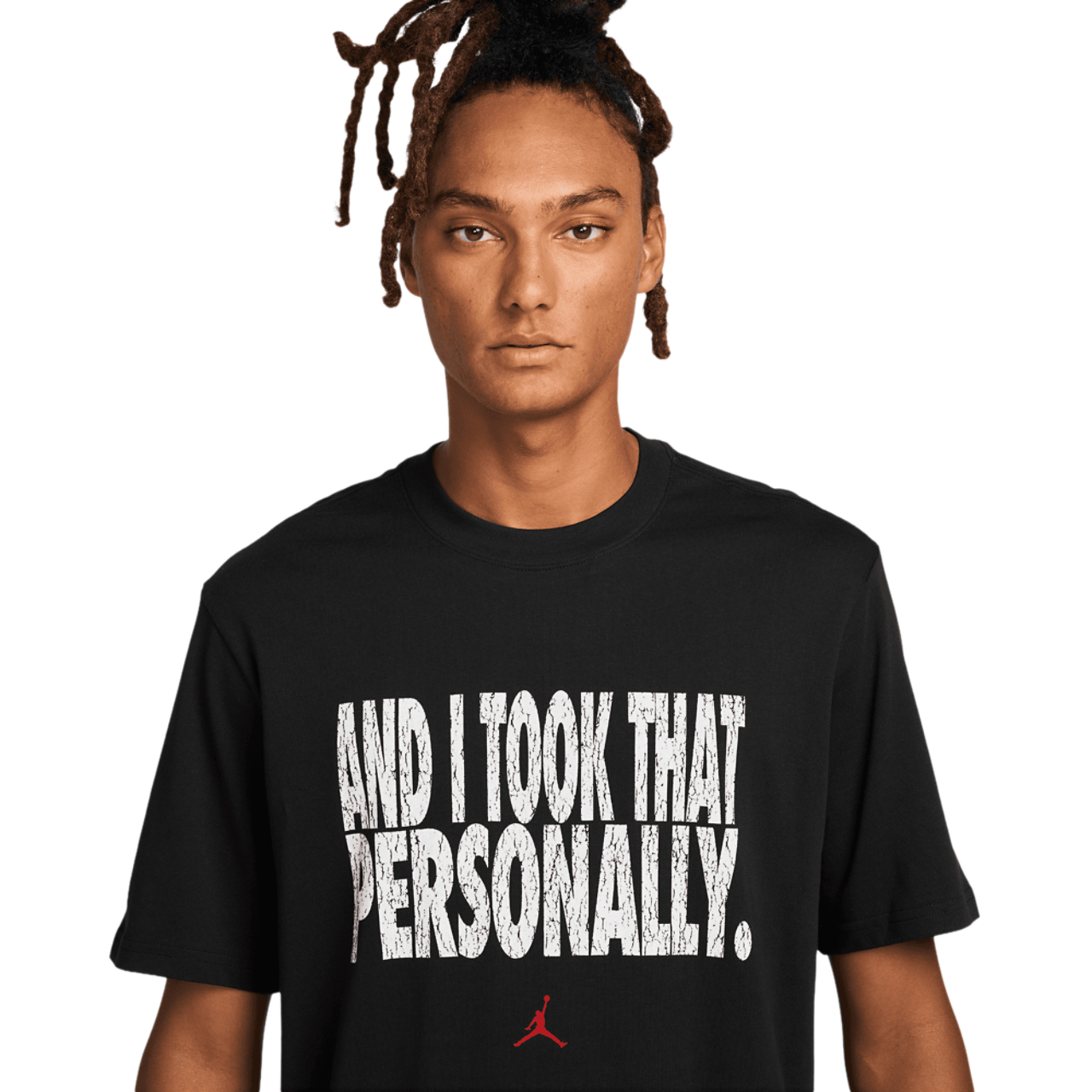 Jordan Dri-FIT Sport Graphic Short Sleeve Crew Image 3 of 3. Tap to open photo gallery.