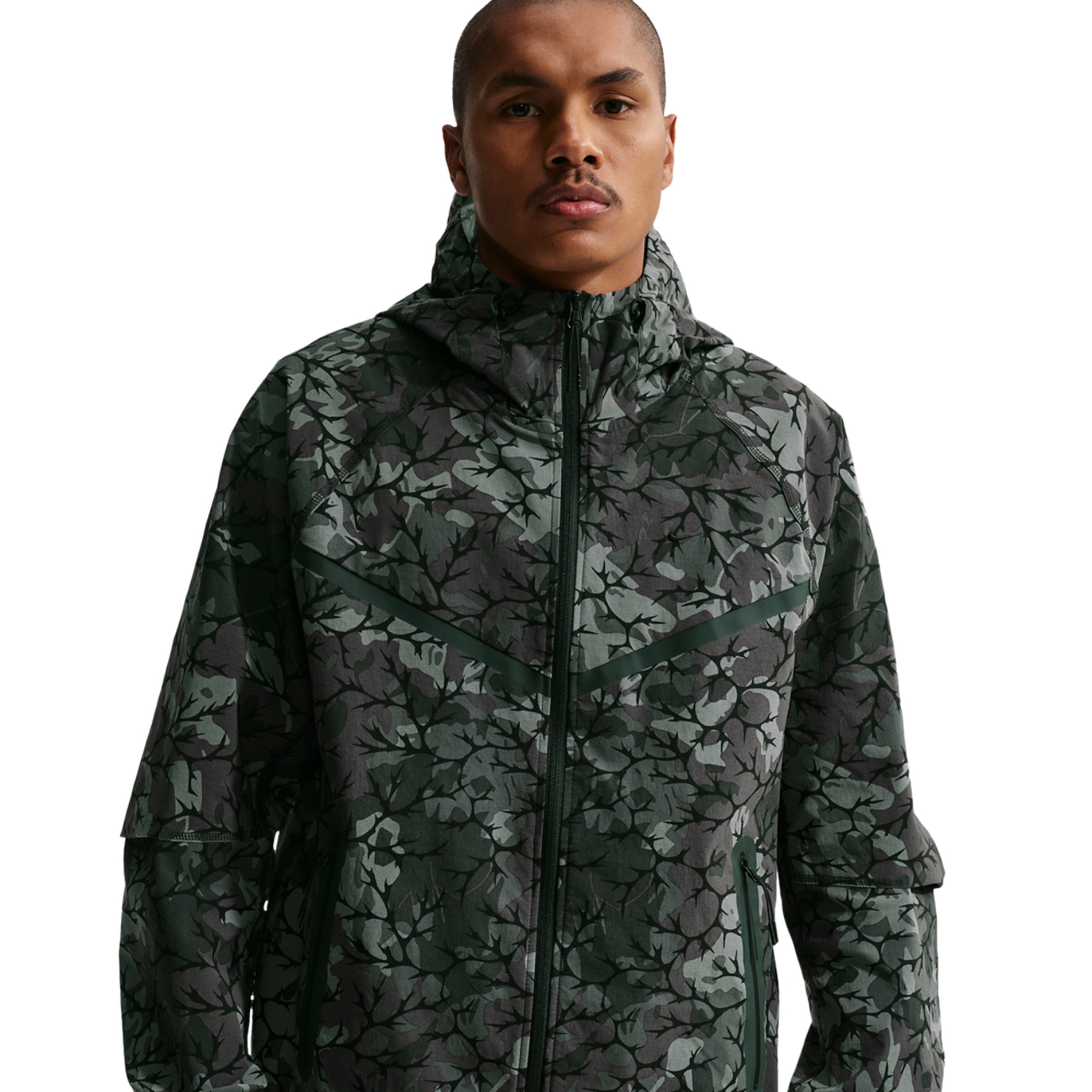 Nike Dri-FIT Tech Woven AOP Full-Zip Image 1 of 4. Tap to open photo gallery.
