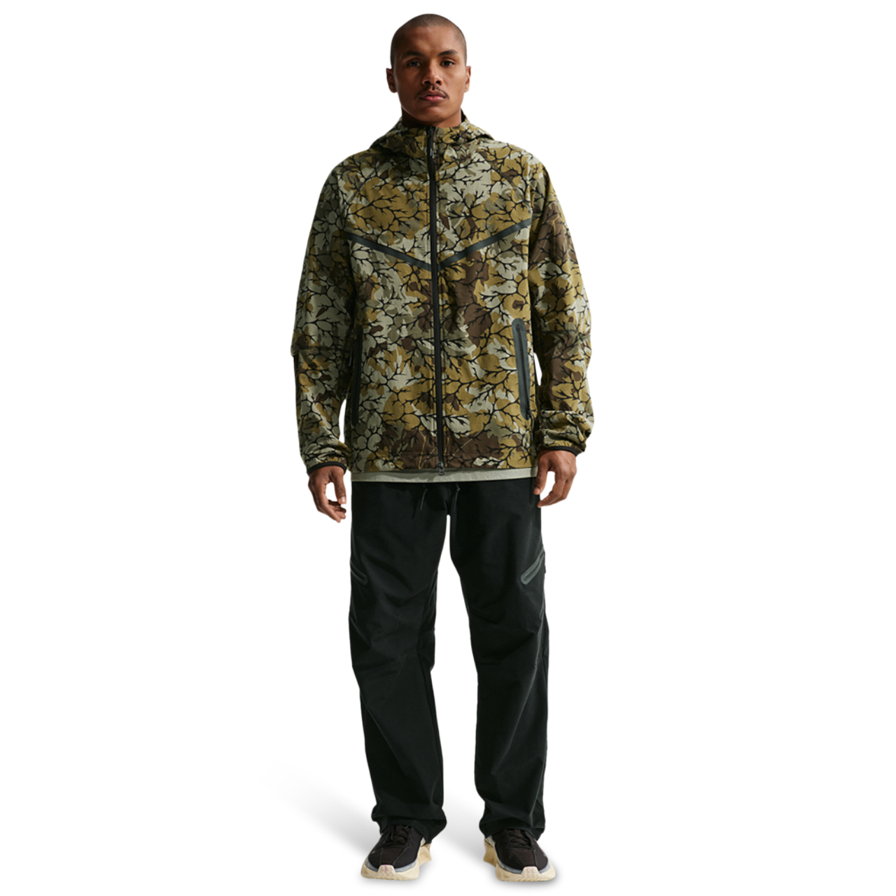 Nike Dri-FIT Tech Woven AOP Full-Zip Image 3 of 4. Tap to open photo gallery.