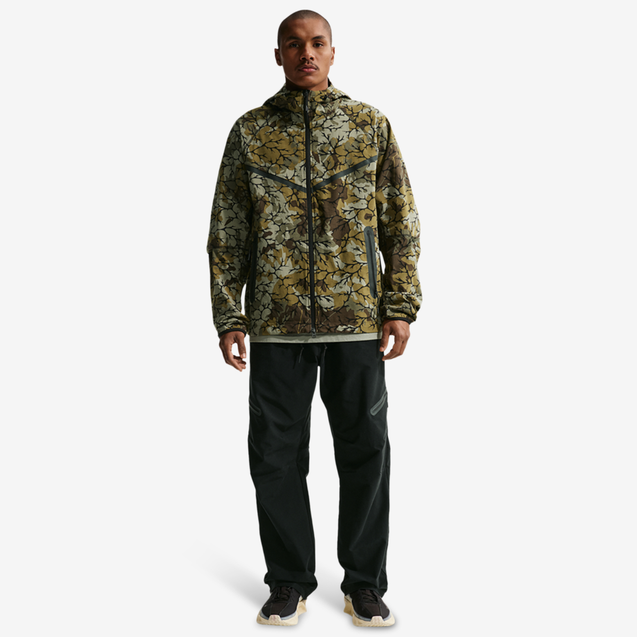Nike Dri-FIT Tech Woven AOP Full-Zip Image 3 of 4. Tap to open photo gallery.