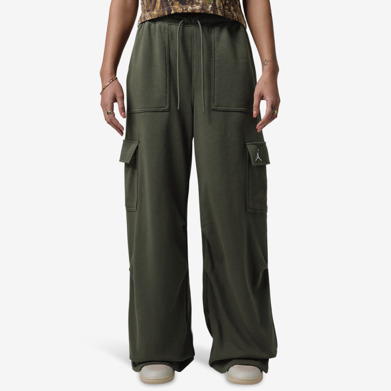 Jordan Brooklyn Fleece Cargo Pant Image 1 of 6. Tap to open photo gallery.
