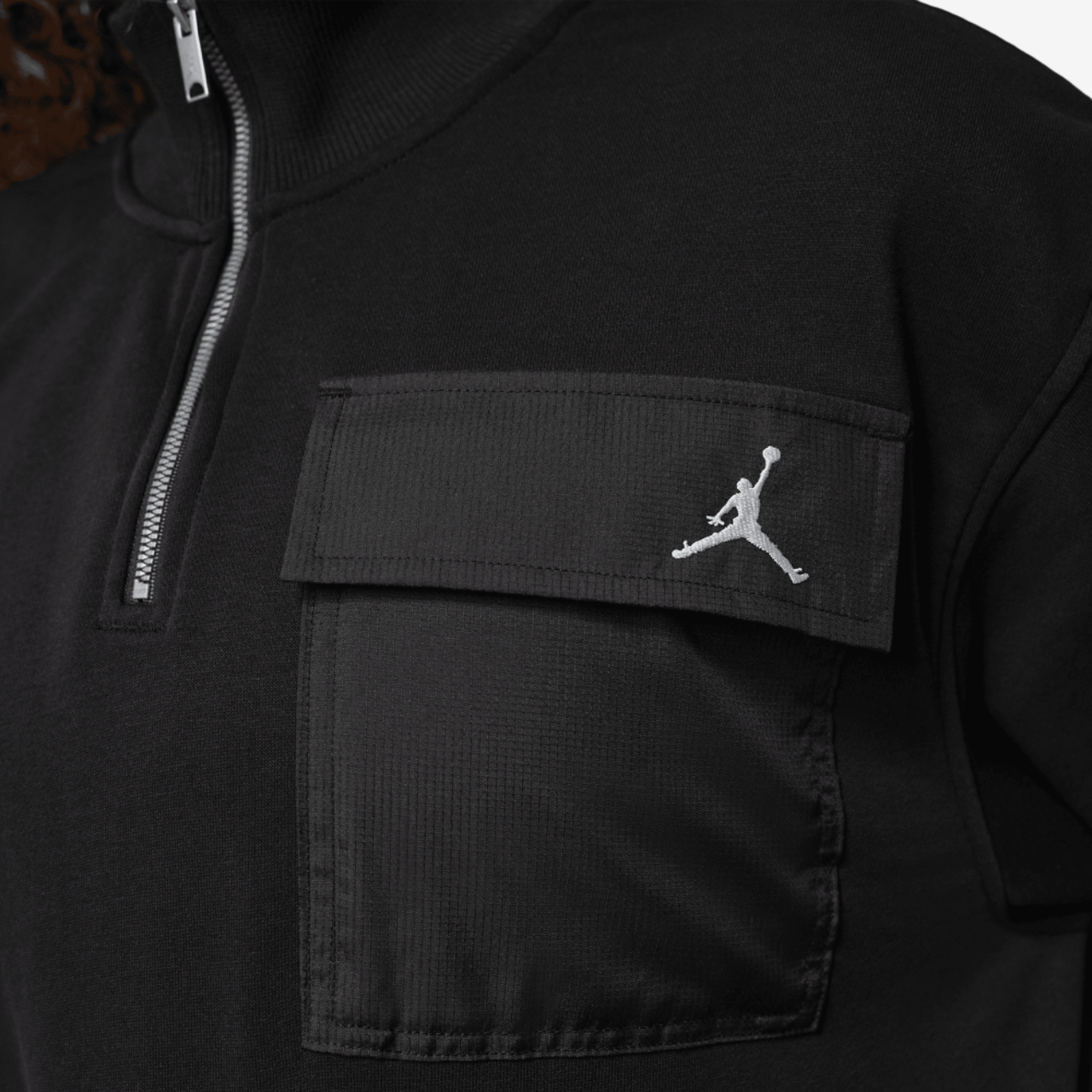 Jordan Brooklyn Fleece Quarter-Zip Image 4 of 5. Tap to open photo gallery.