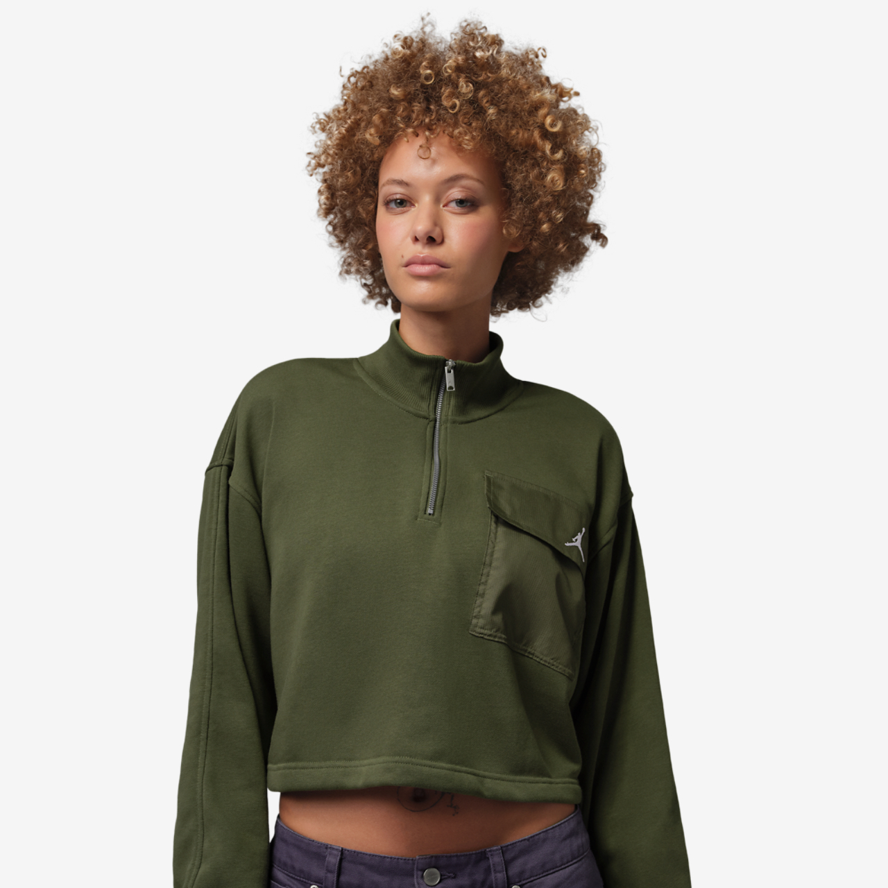 Jordan Brooklyn Fleece Quarter-Zip Image 1 of 4. Tap to open photo gallery.