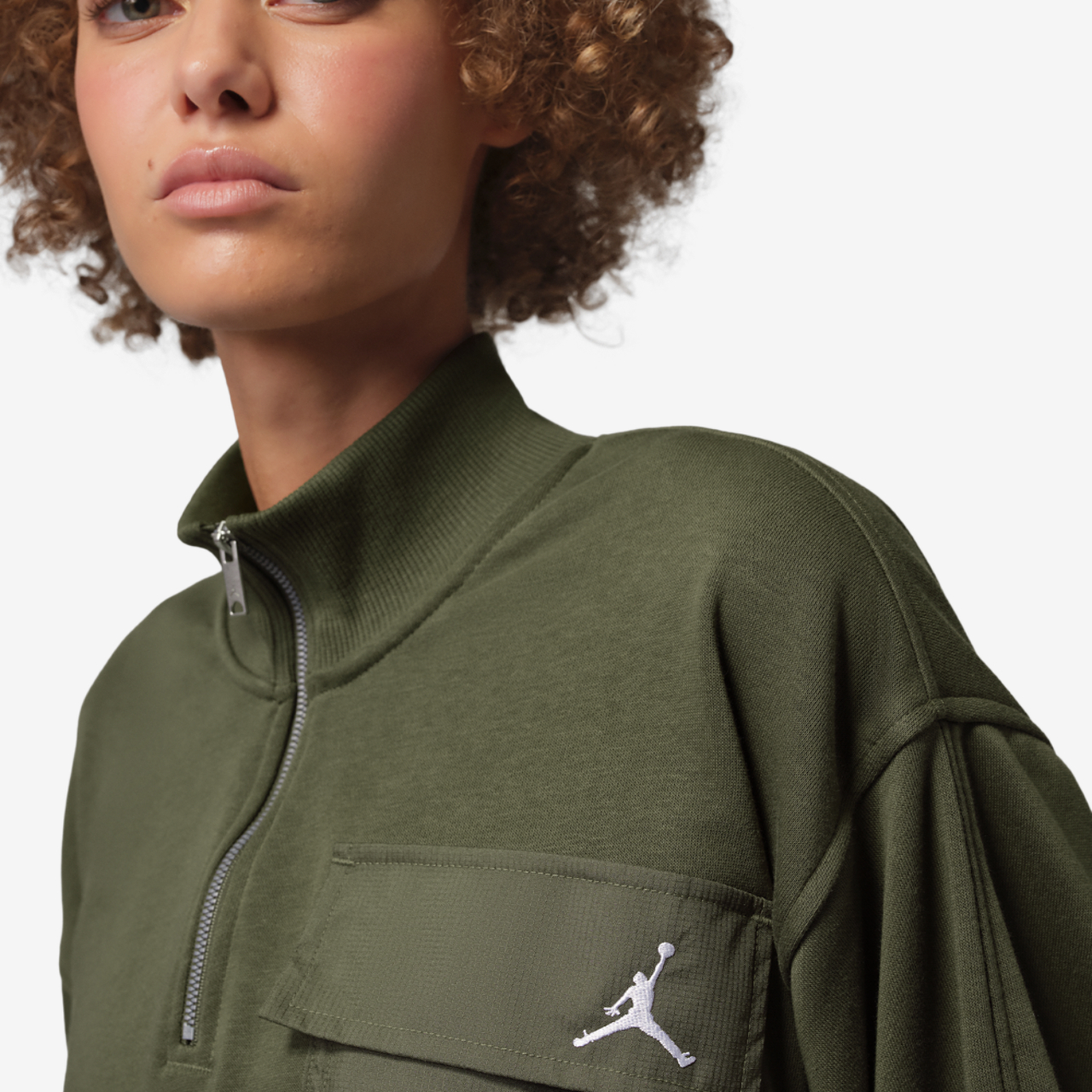 Jordan Brooklyn Fleece Quarter-Zip Image 3 of 4. Tap to open photo gallery.