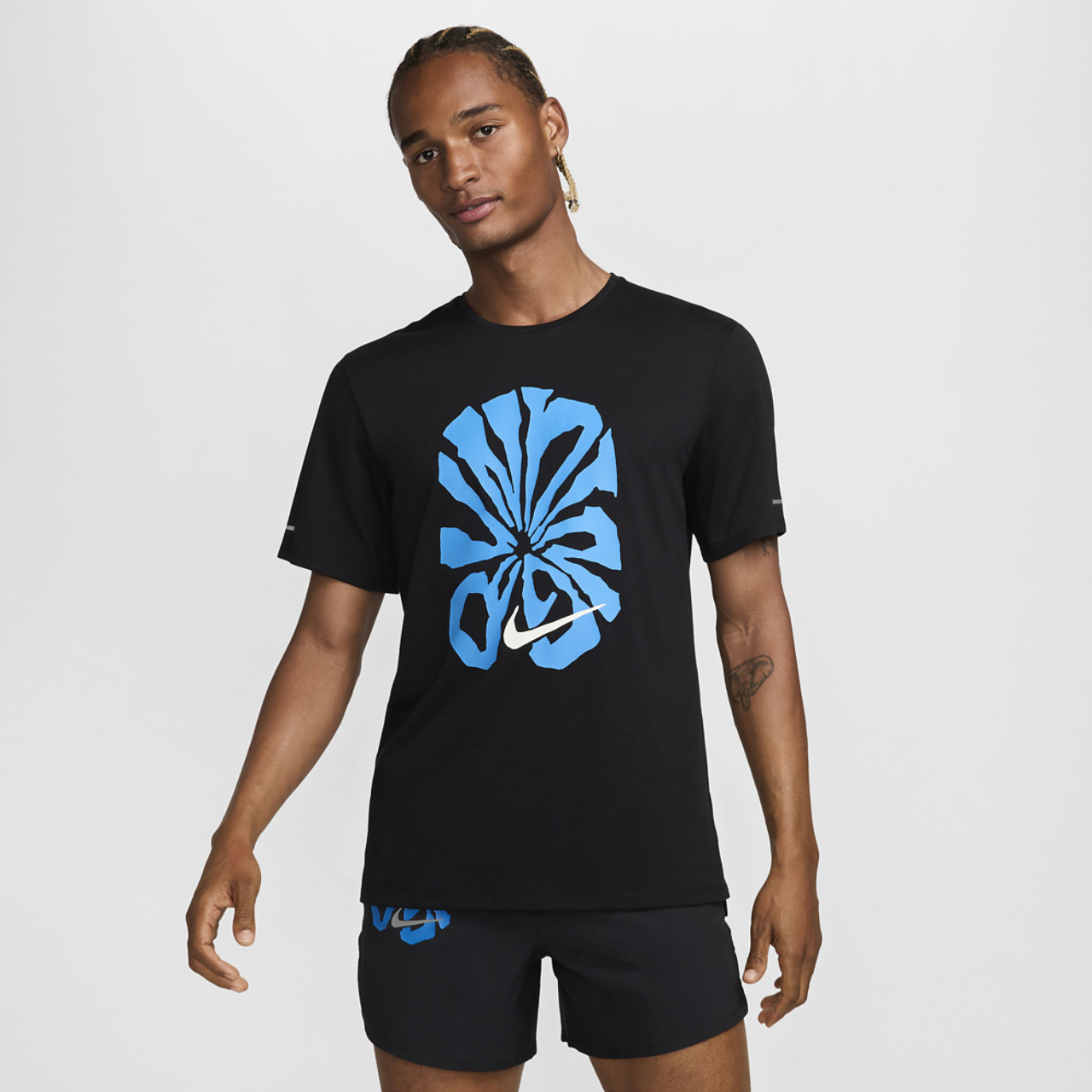 Nike Rise 365 Run Energy Dri-FIT SS T-Shirt Image 1 of 2. Tap to open photo gallery.