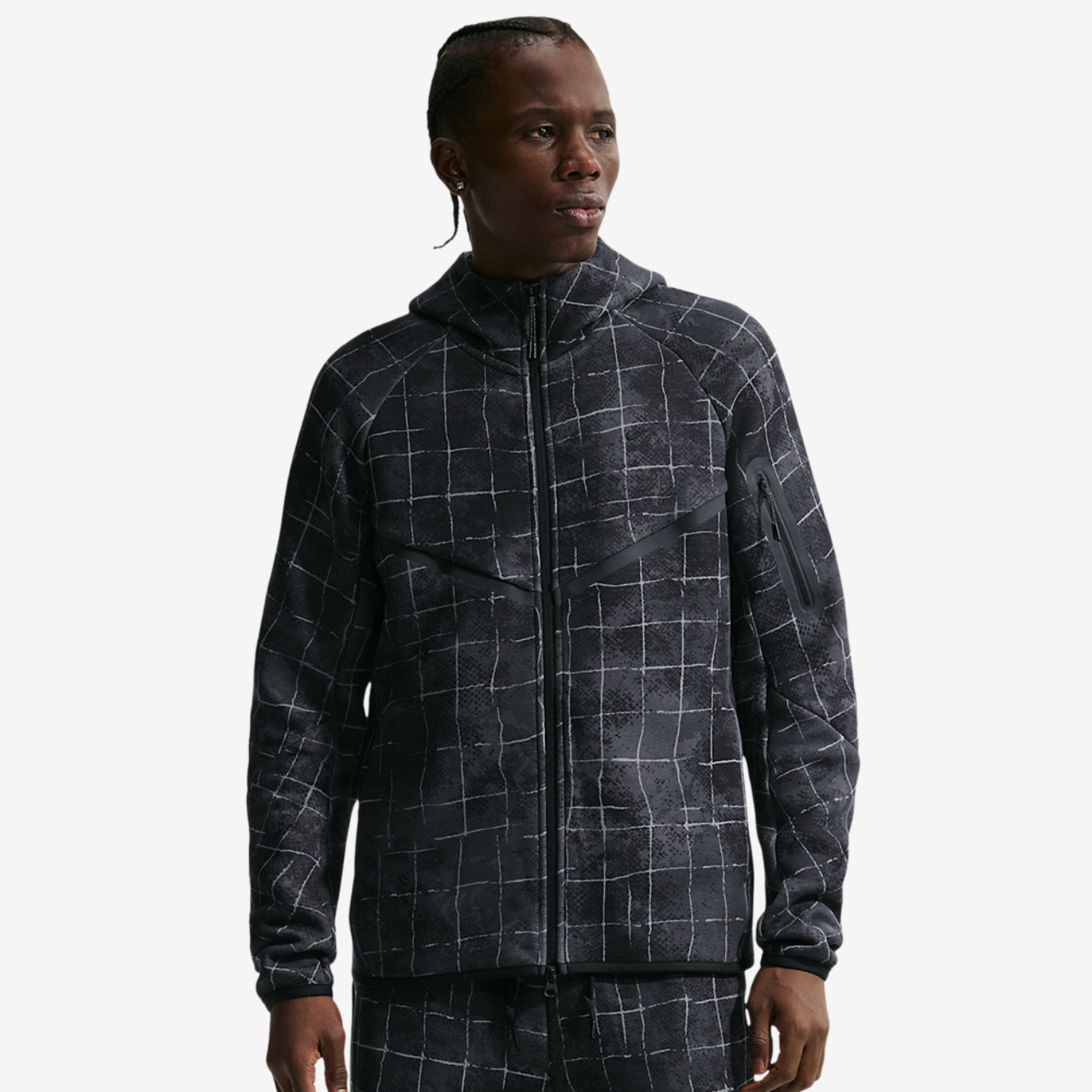 Nike Tech Fleece Full Zip Windrunner Jacket Image 1 of 8. Tap to open photo gallery.